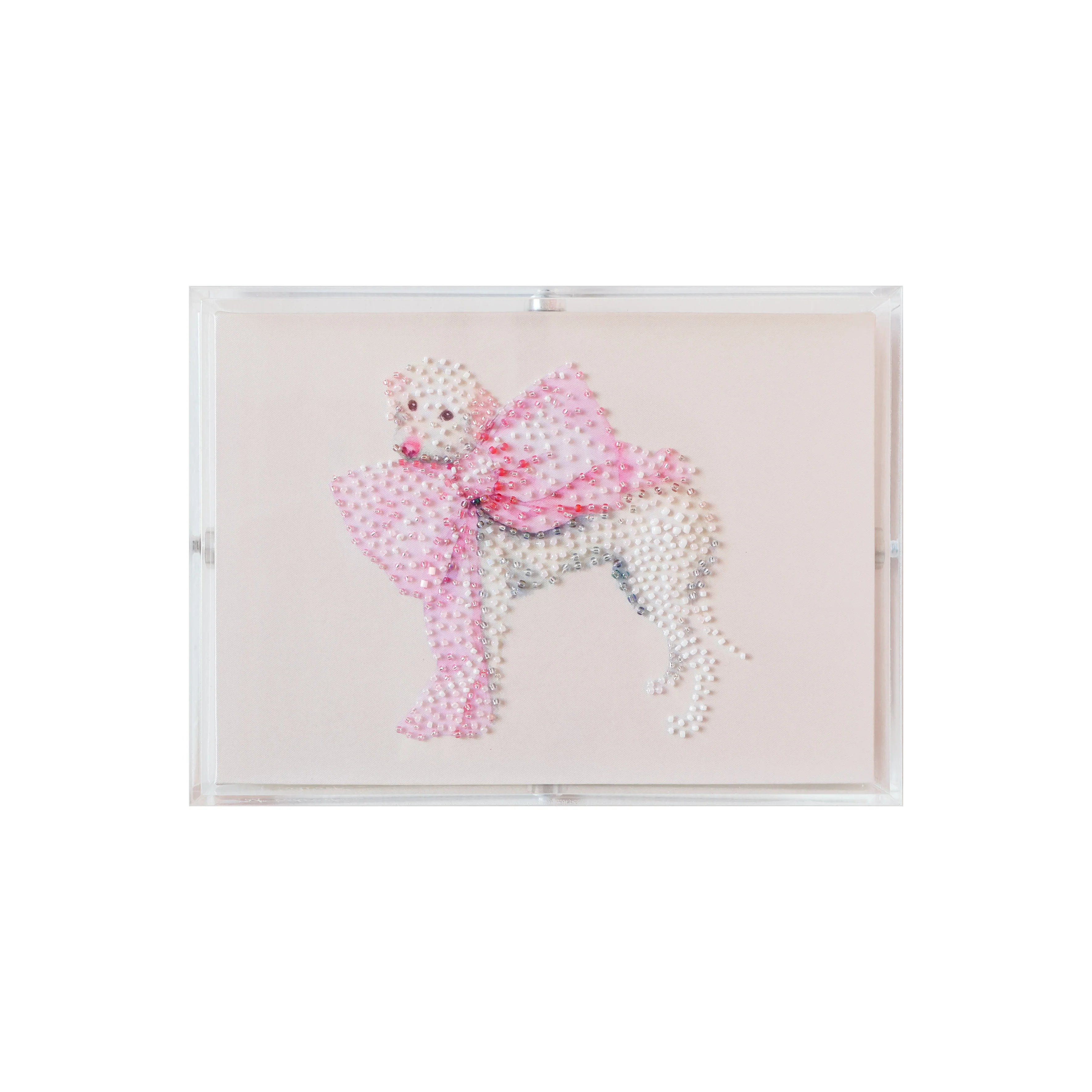 Le Petite Chien - Doodle with Pink Bow