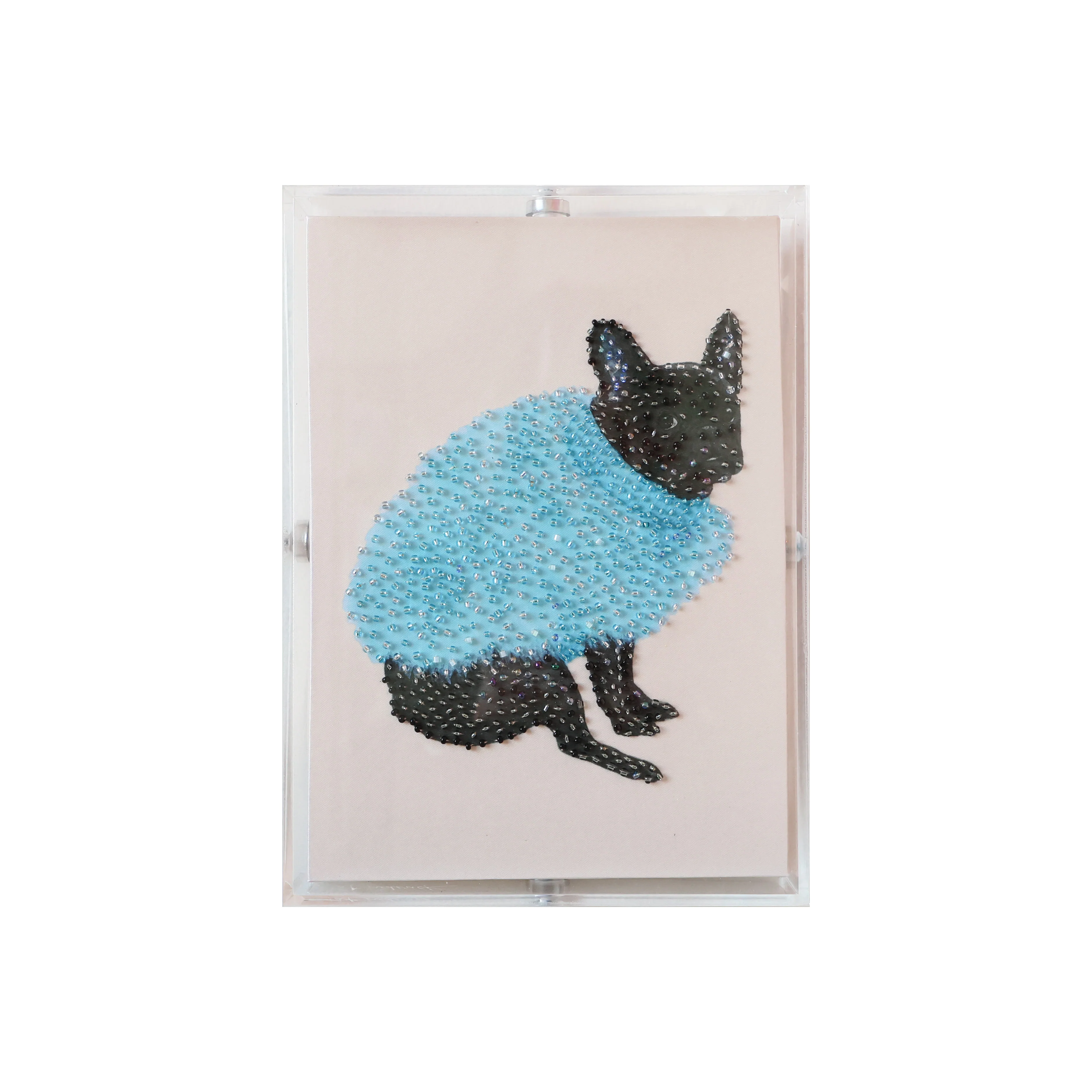 Le Petite Chien - Frenchie with Blue Sweater