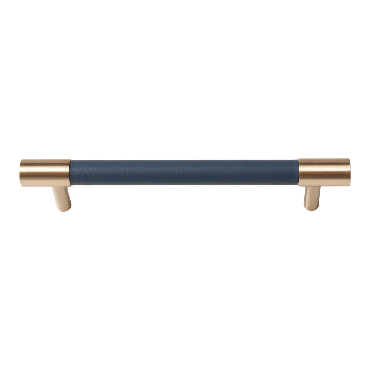 Leather & Brass Handle 5" - Navy