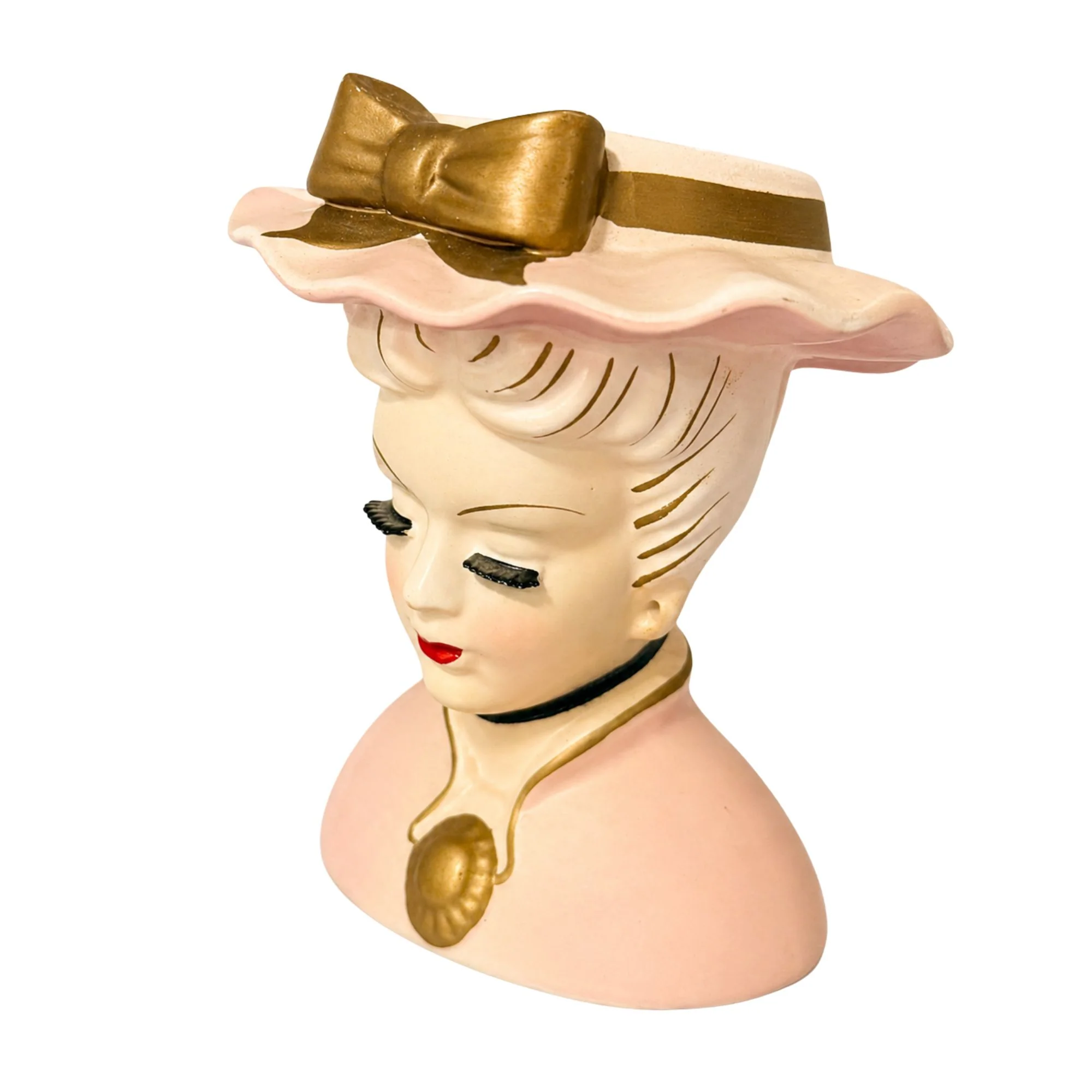 Lee Wards Vintage Lady Head Vases - Image 3