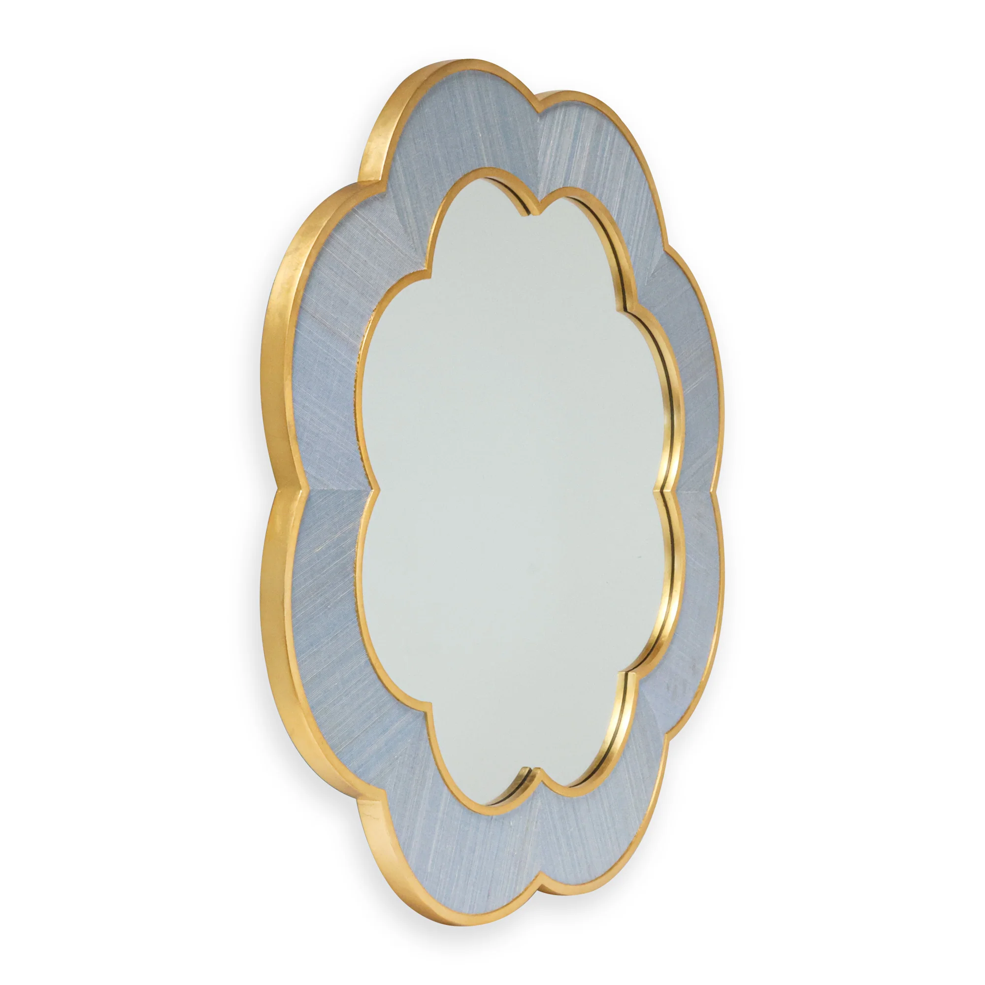 Leigh Mirror in Lydia Grasscloth - Image 3