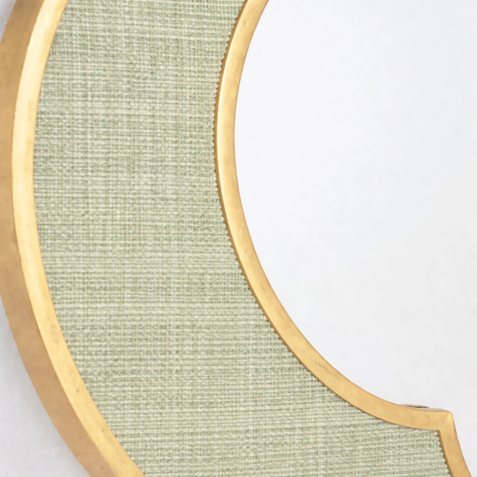 Leigh Mirror in Louis Raffia - Image 4