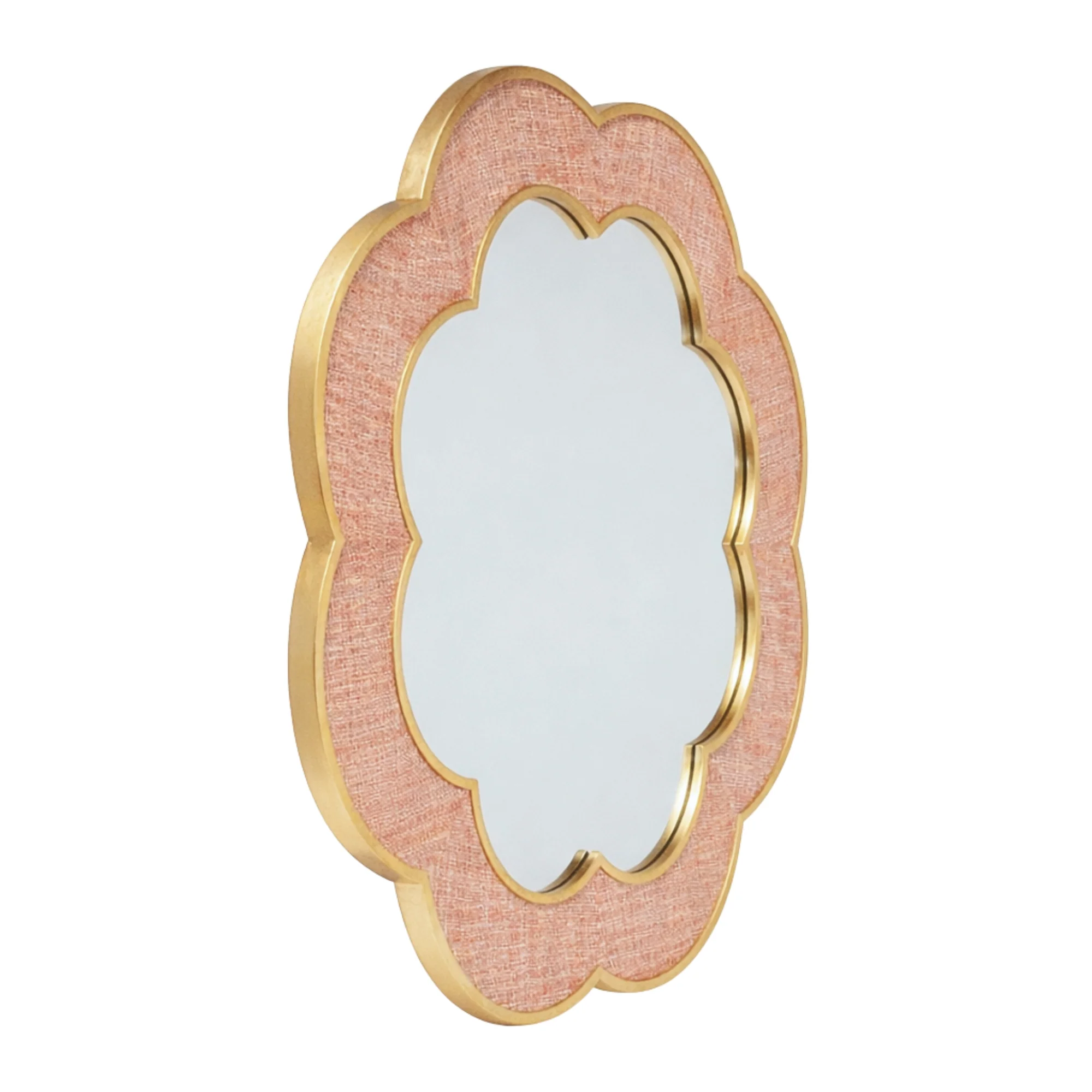 Leigh Mirror in Natalia Raffia - Image 3