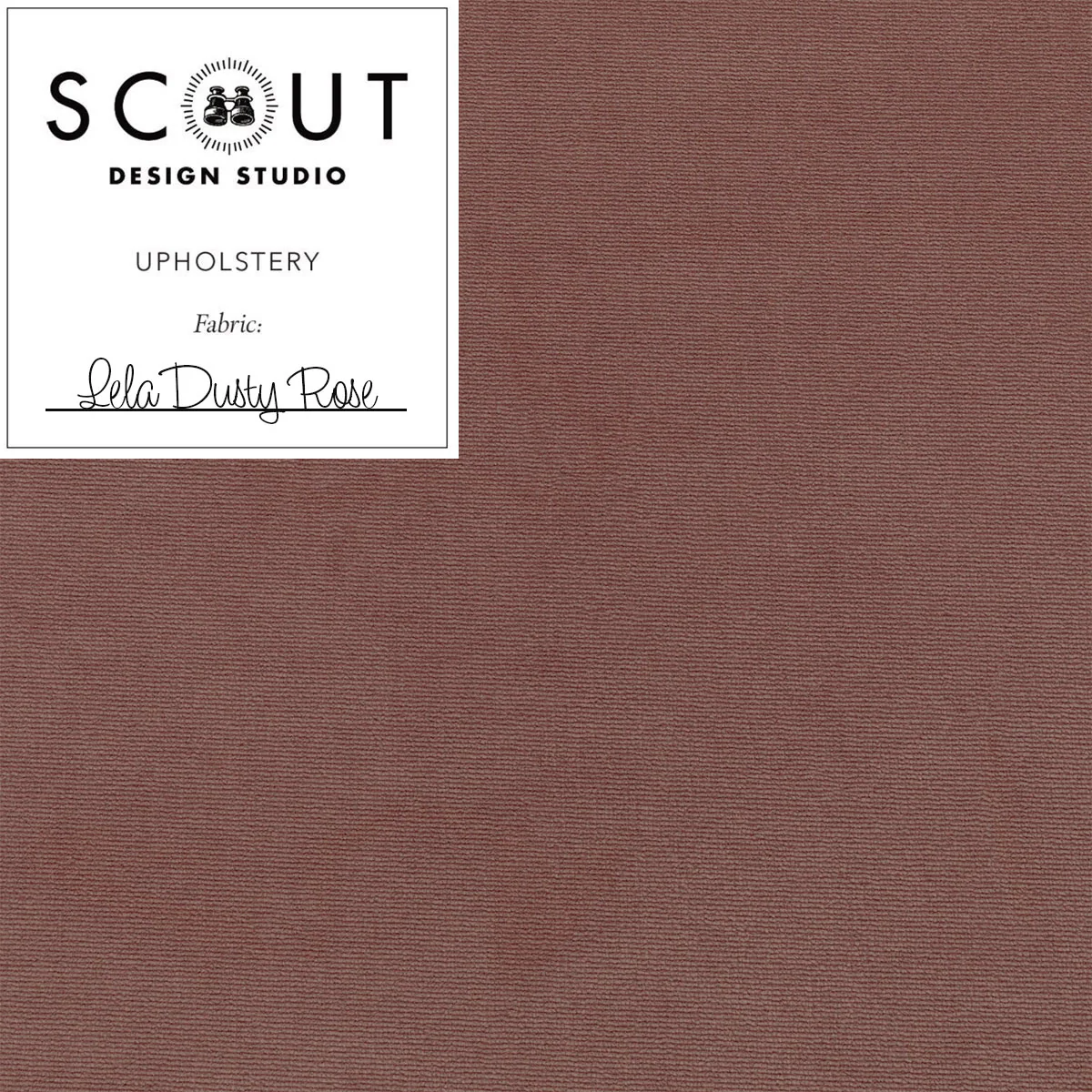 Lela Dusty Rose Velvet Fabric Sample