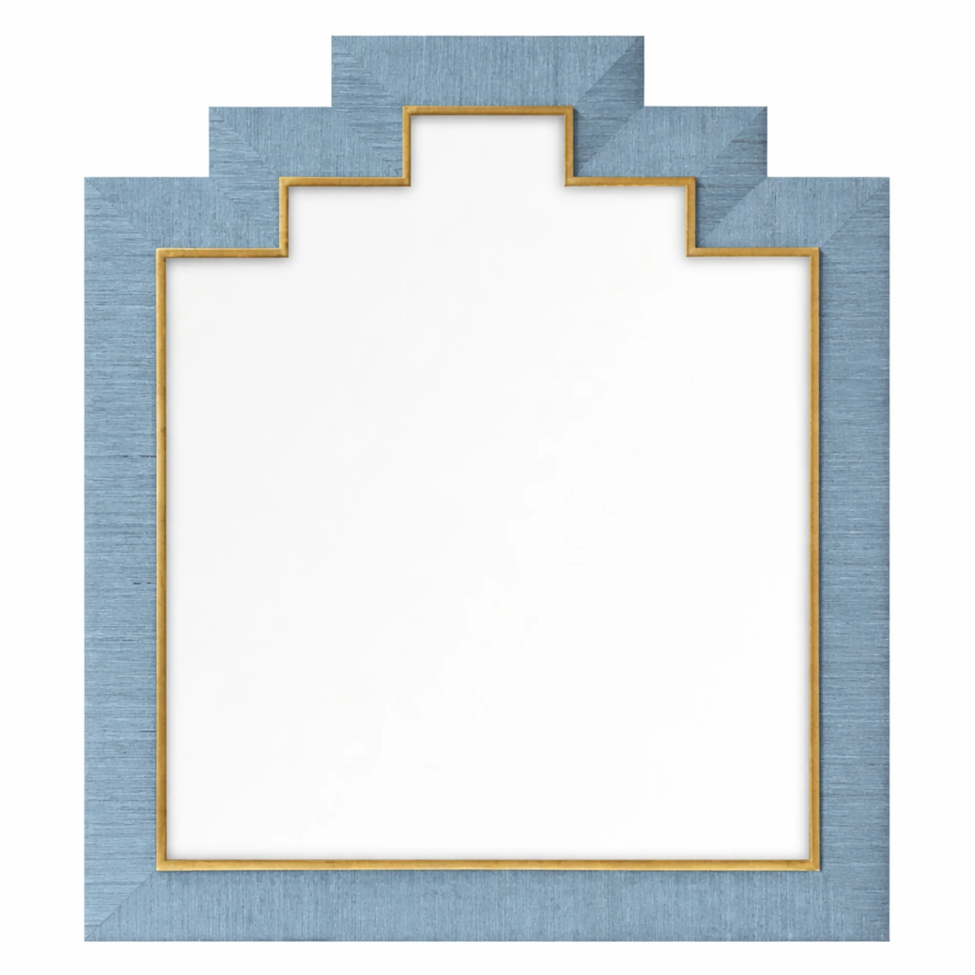 Leslie Mirror in Tulum Grasscloth