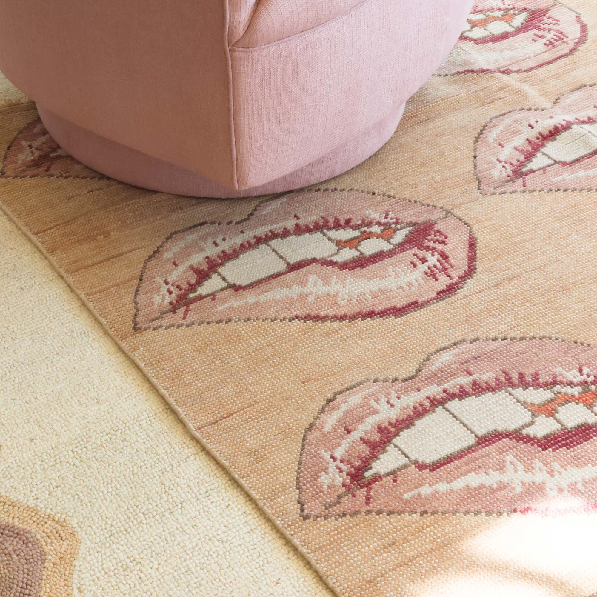 Lip Tease Turkish Knot Rug - Image 3