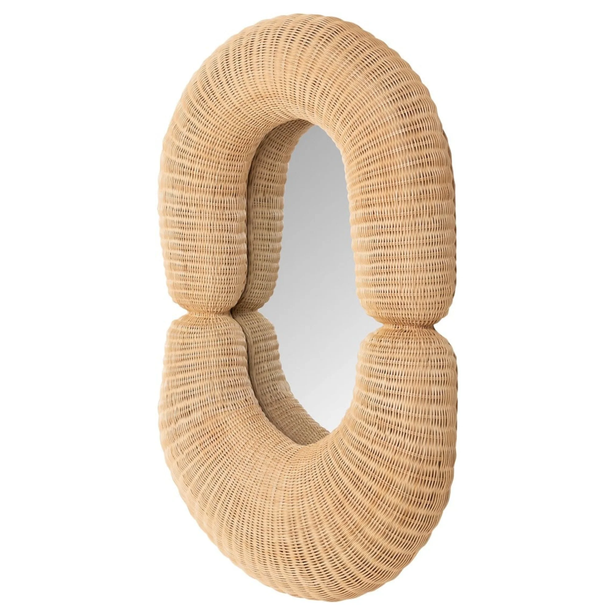 Loop Mirror in Rattan - Small - Image 4