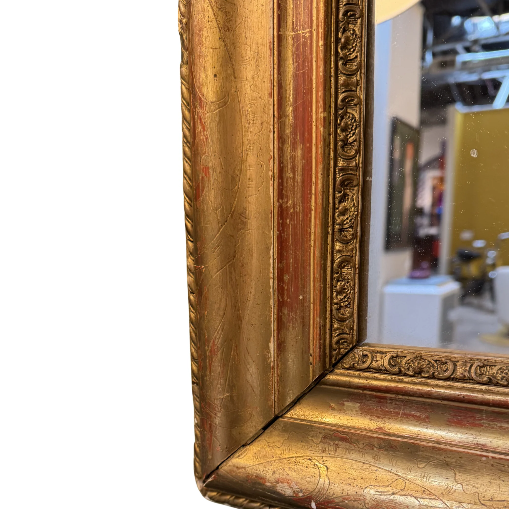 Louis Philippe Style Gold Gilt Mirror - Image 4