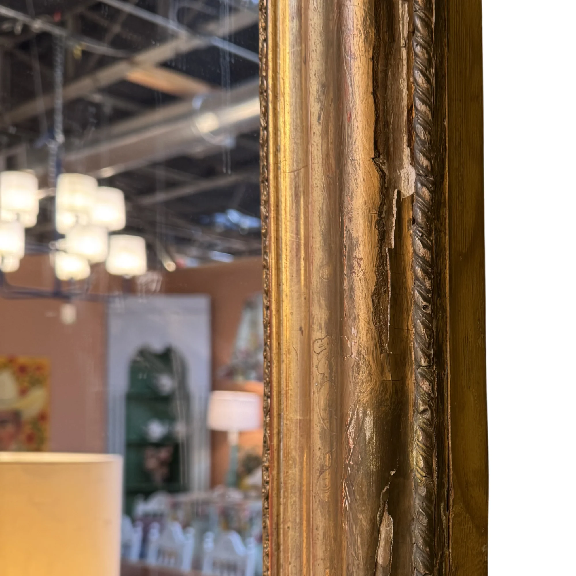 Louis Philippe Style Gold Gilt Mirror - Image 5