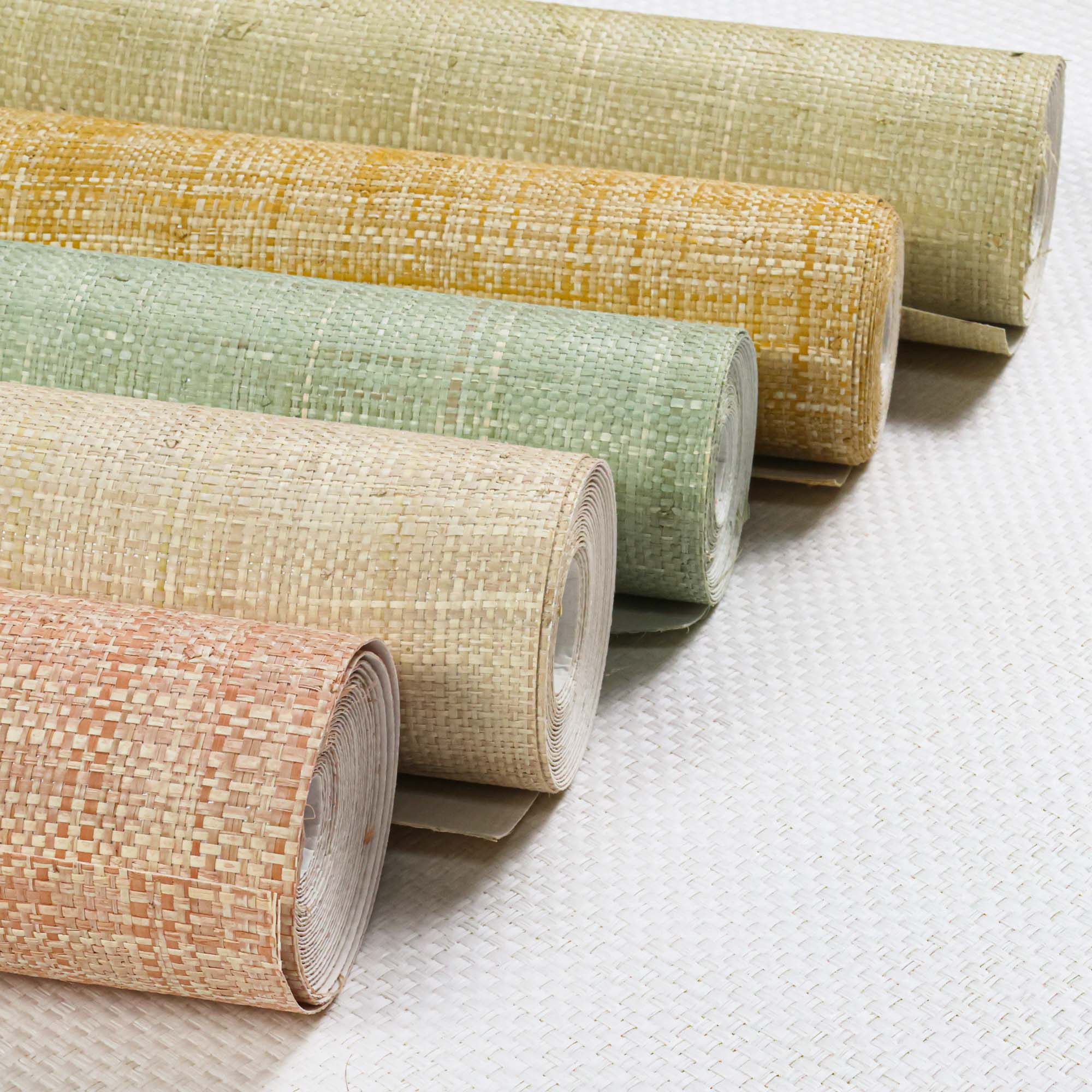 Louis Raffia Grasscloth Wallpaper - Image 2