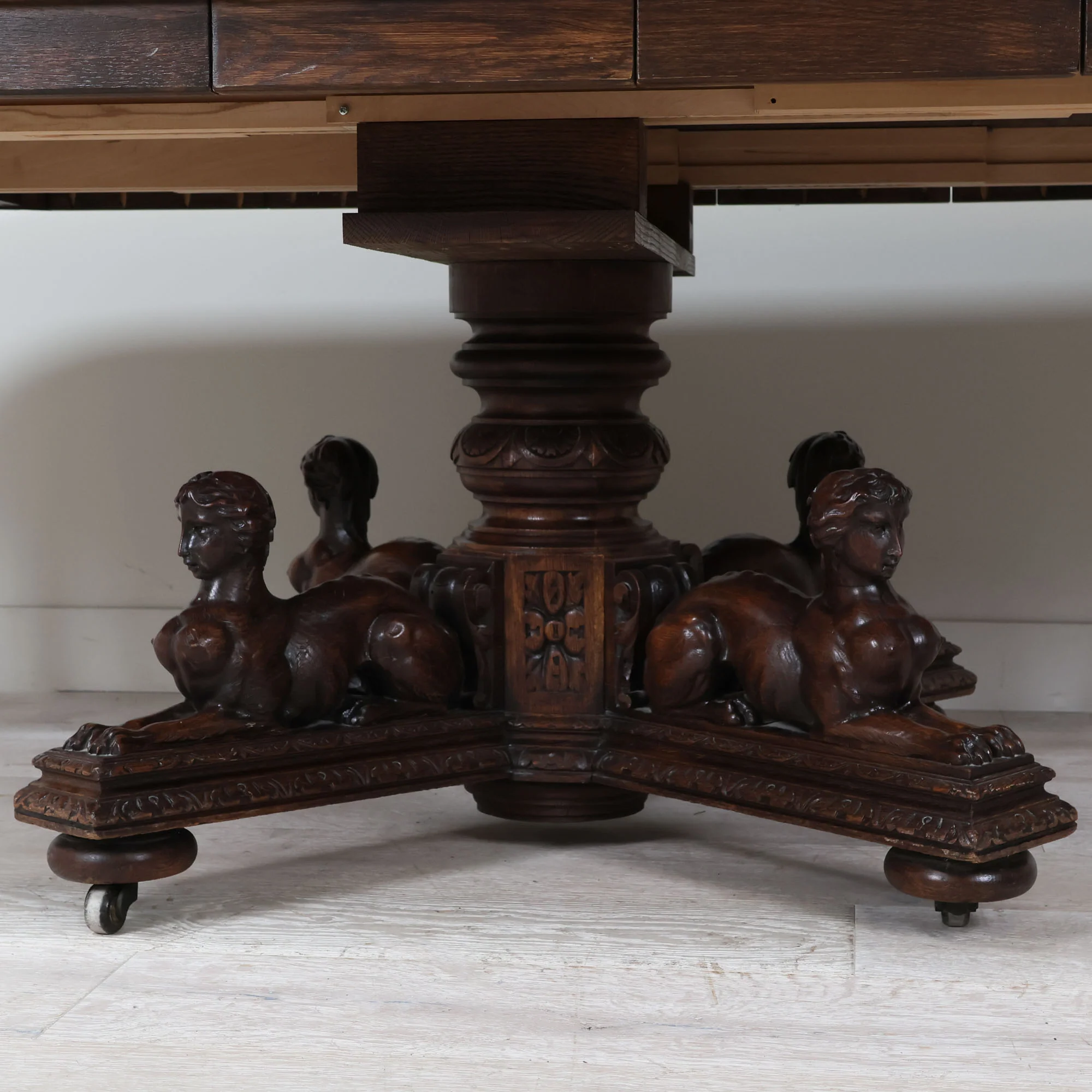 Louis XIII Oval Dining Table with Five Leaves - Image 8