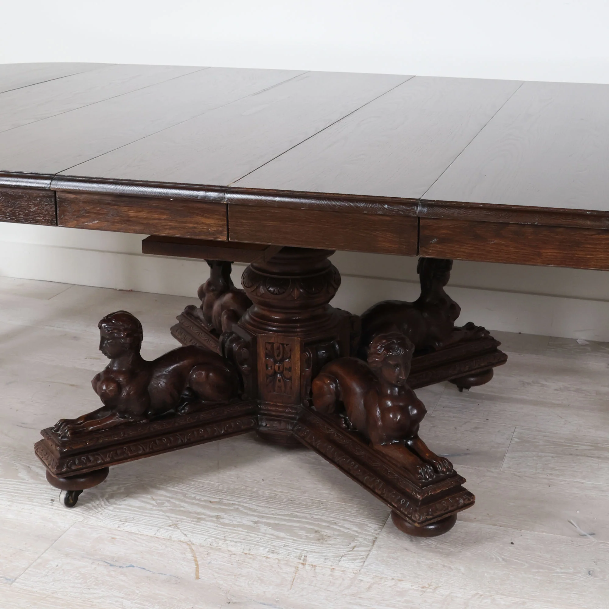 Louis XIII Oval Dining Table with Five Leaves - Image 9