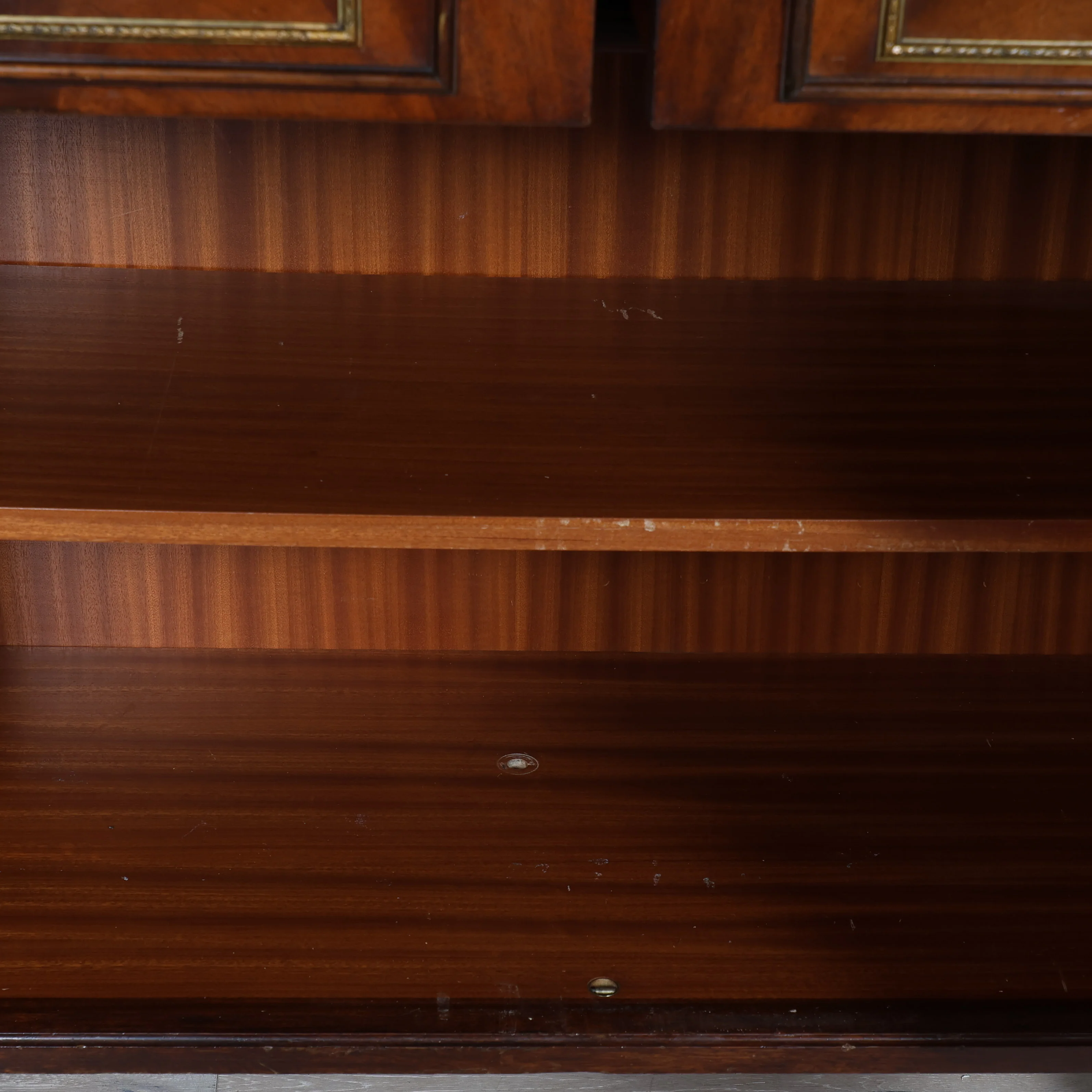 Louis XVI Style White Marble Top Mahogany Sideboard - Image 7
