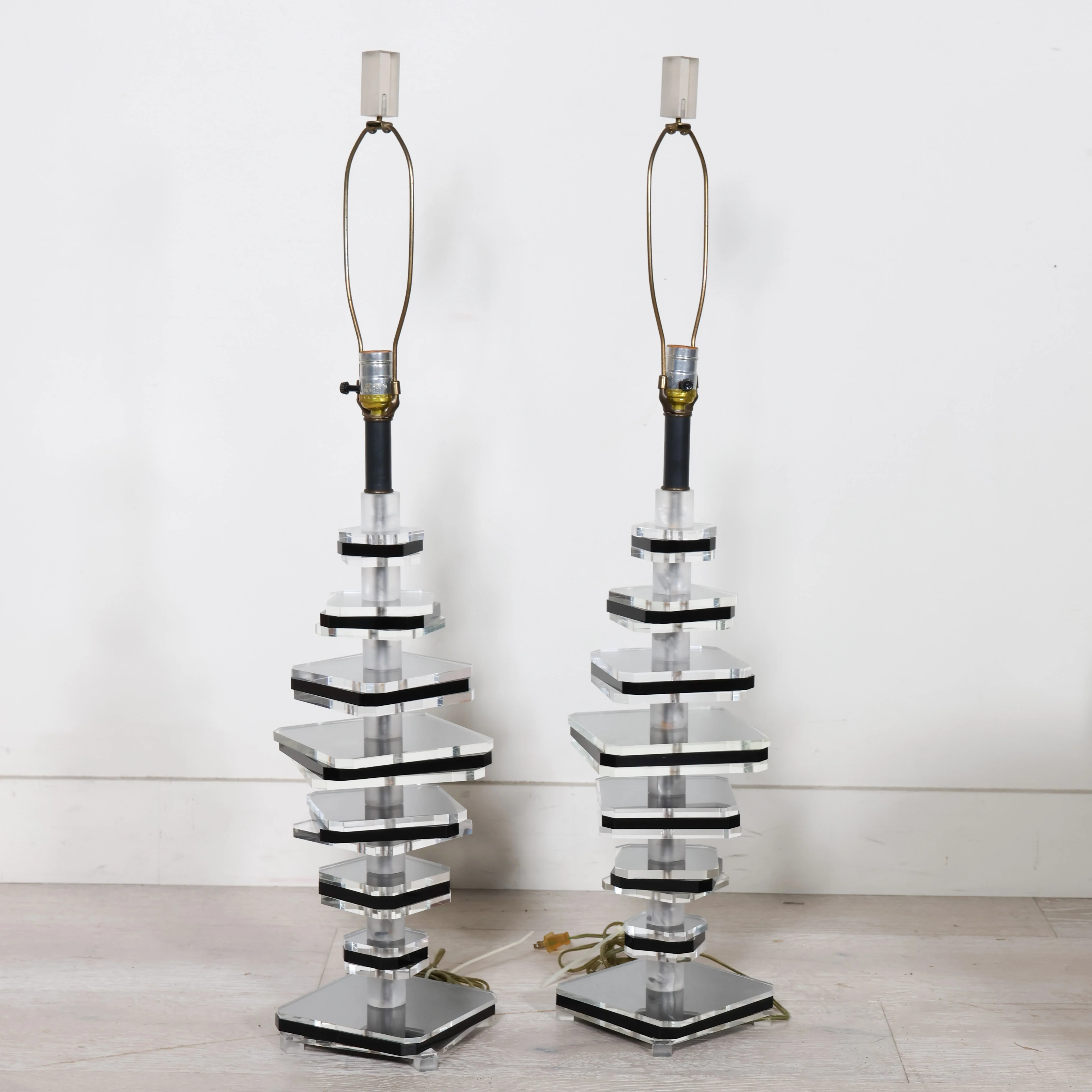 Lucite Lamp Pair #2 - Image 2