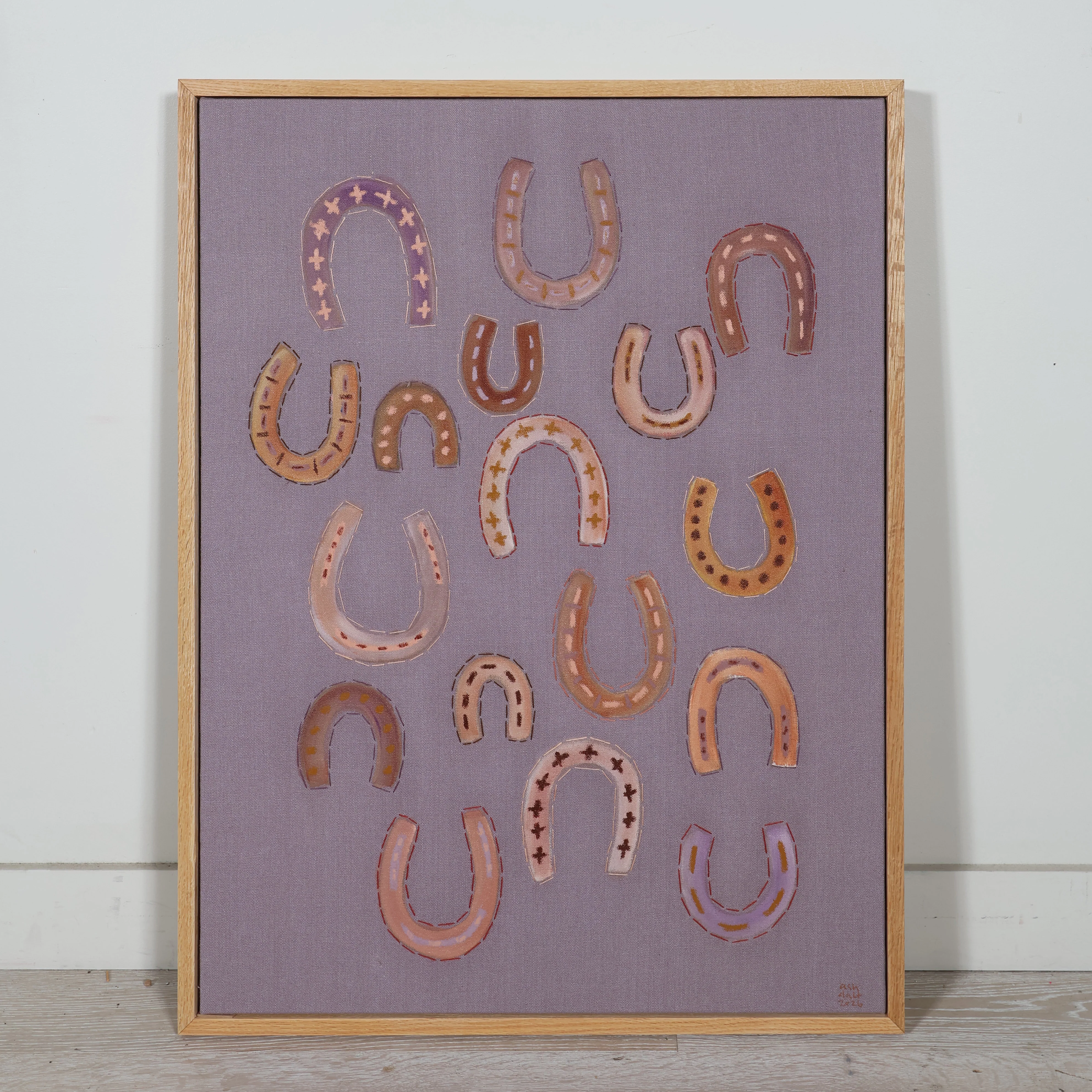 Lucky You, Lucky Me on Mauve by Ashley Dalton - Image 2
