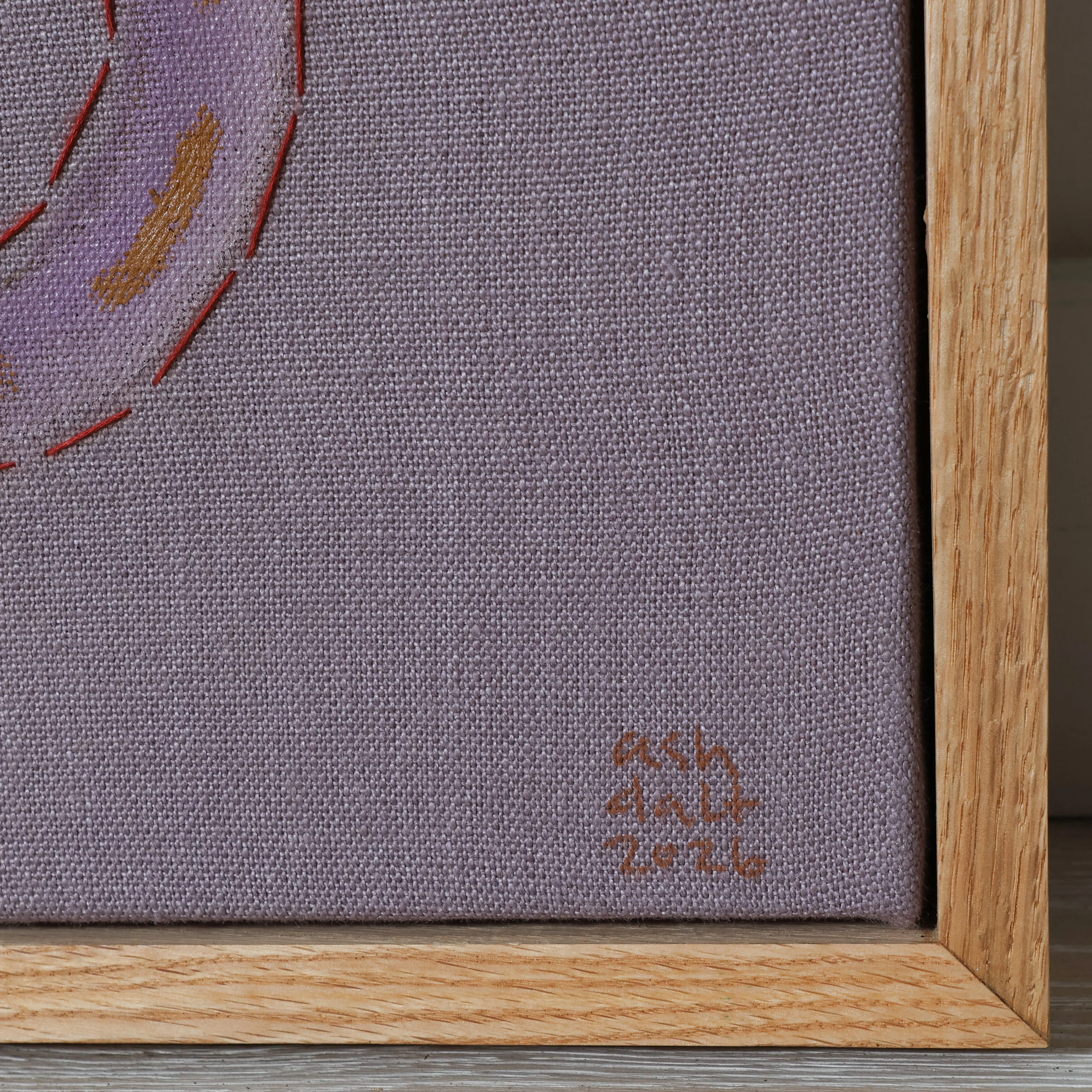 Lucky You, Lucky Me on Mauve by Ashley Dalton - Image 5