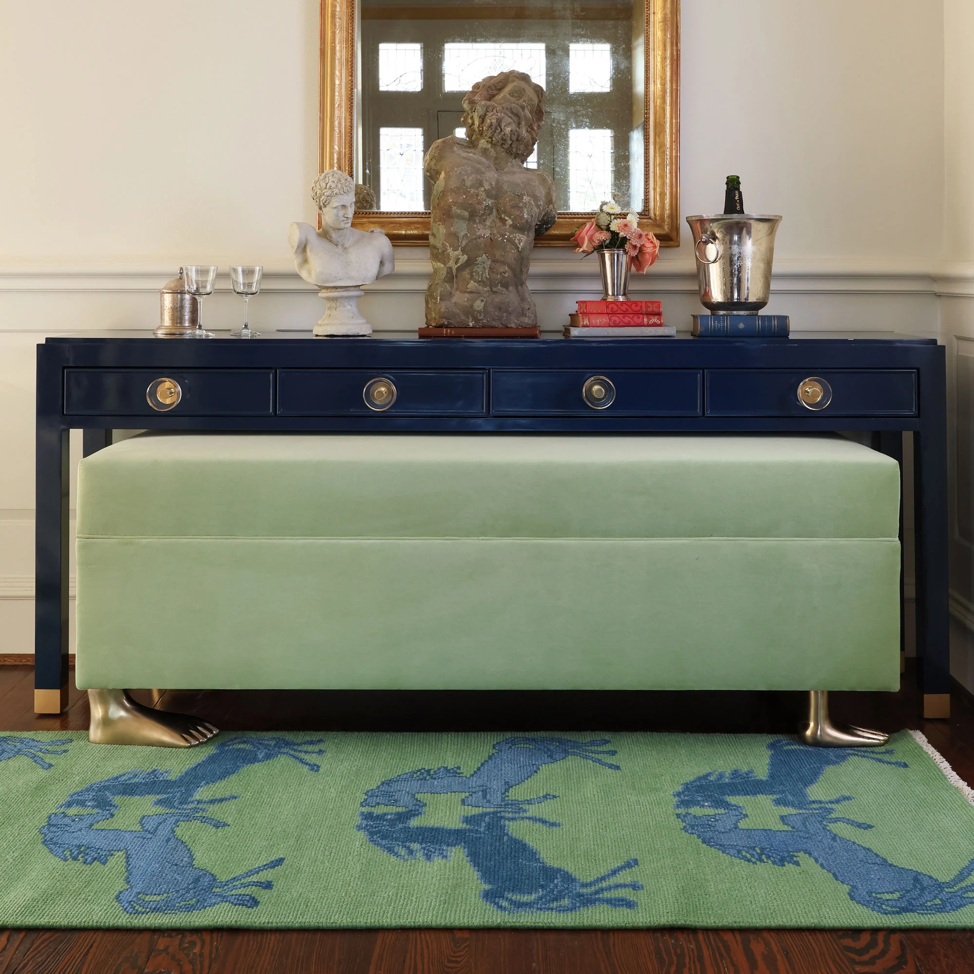 Luxor Turkish Knot Runner Rug - Image 2