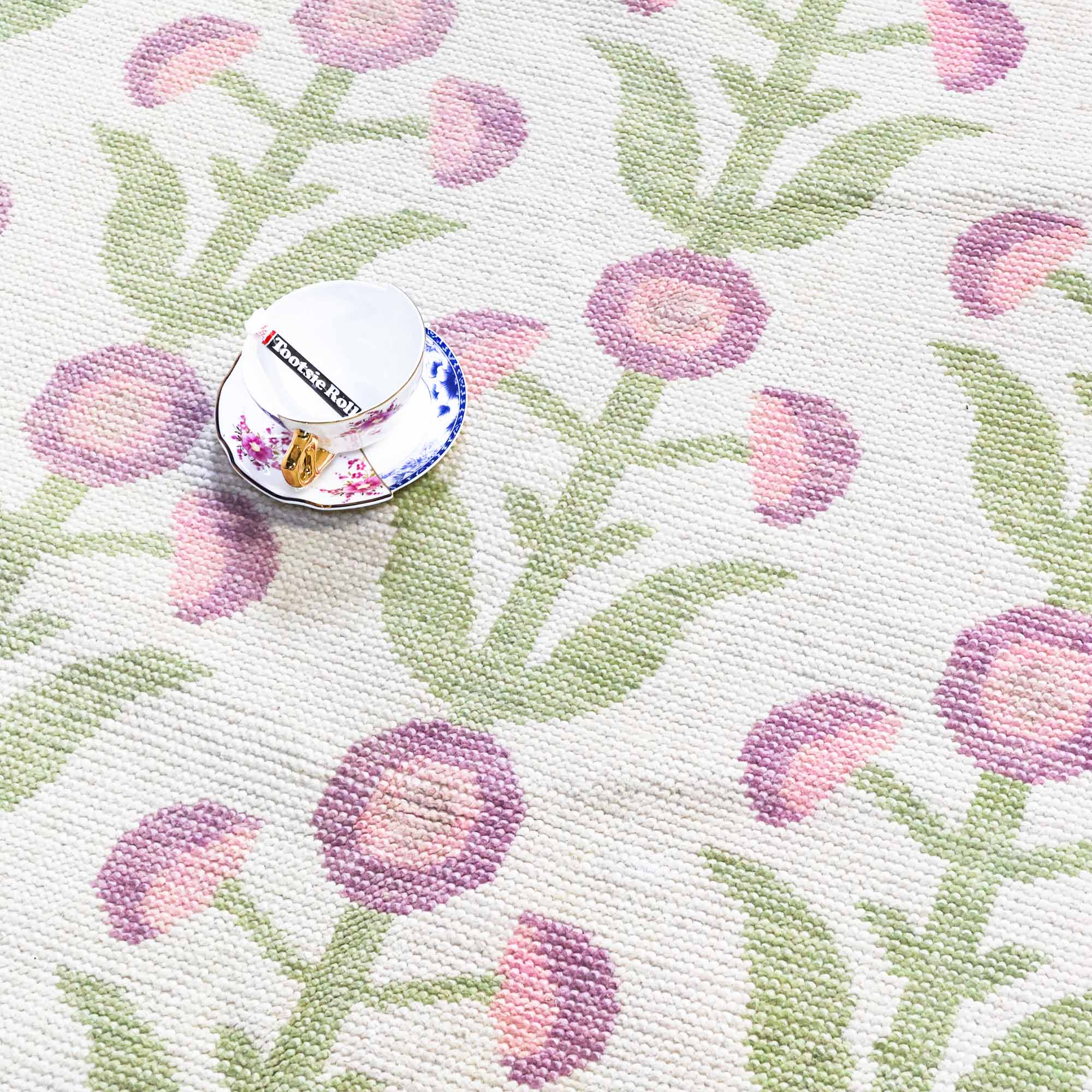 Margaret Lilac Turkish Knot Rug - Image 2
