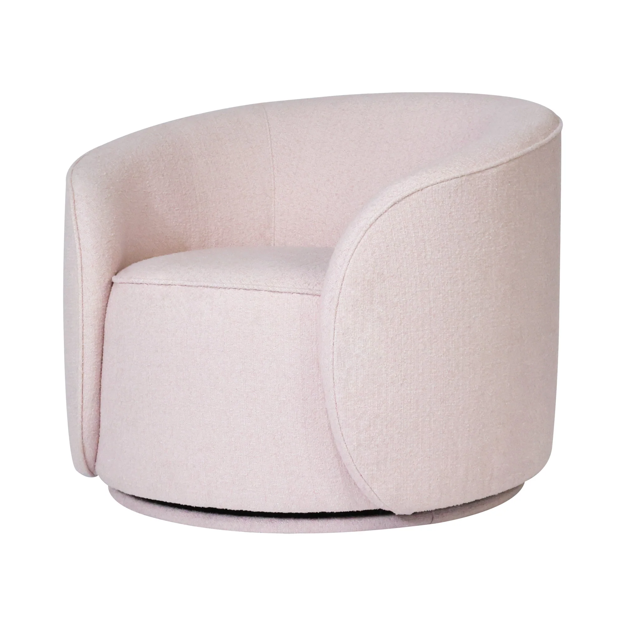 Martita Swivel Chair in Rosewater - Image 4