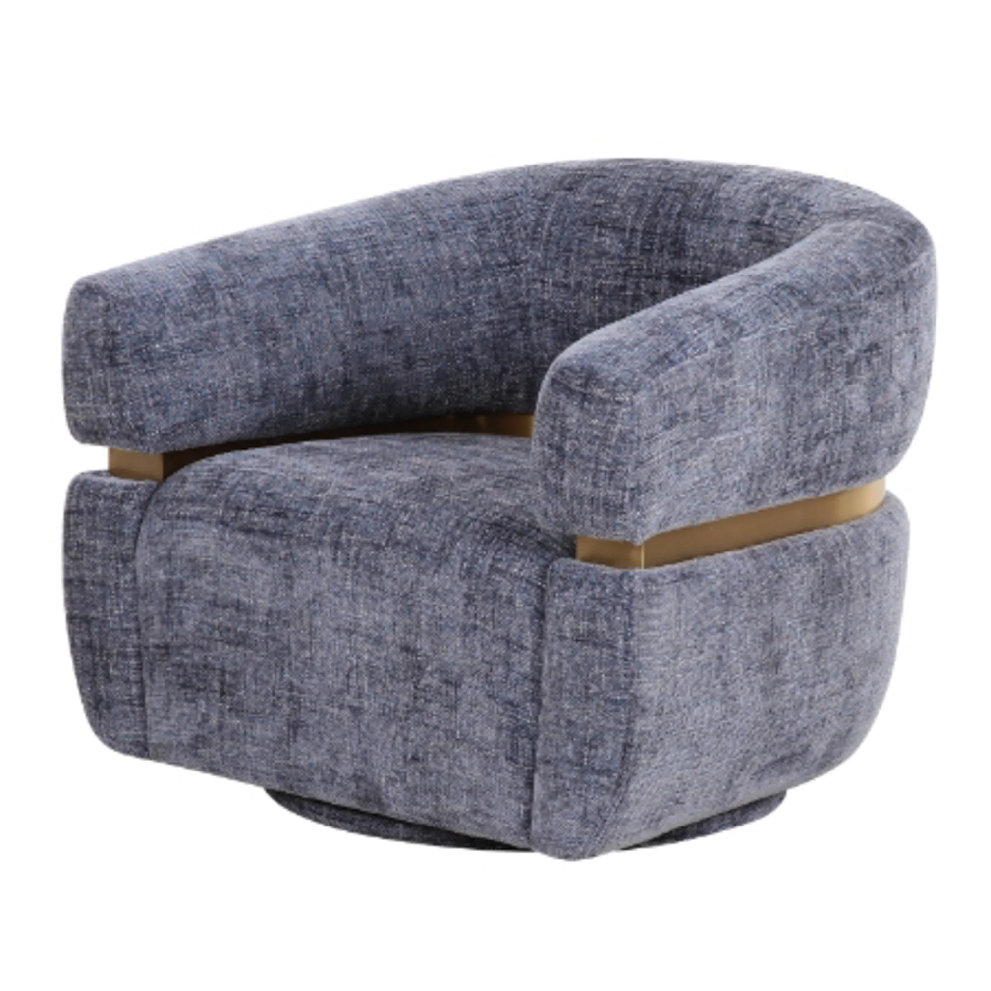 McCloud Swivel Chair in Blue - Image 2