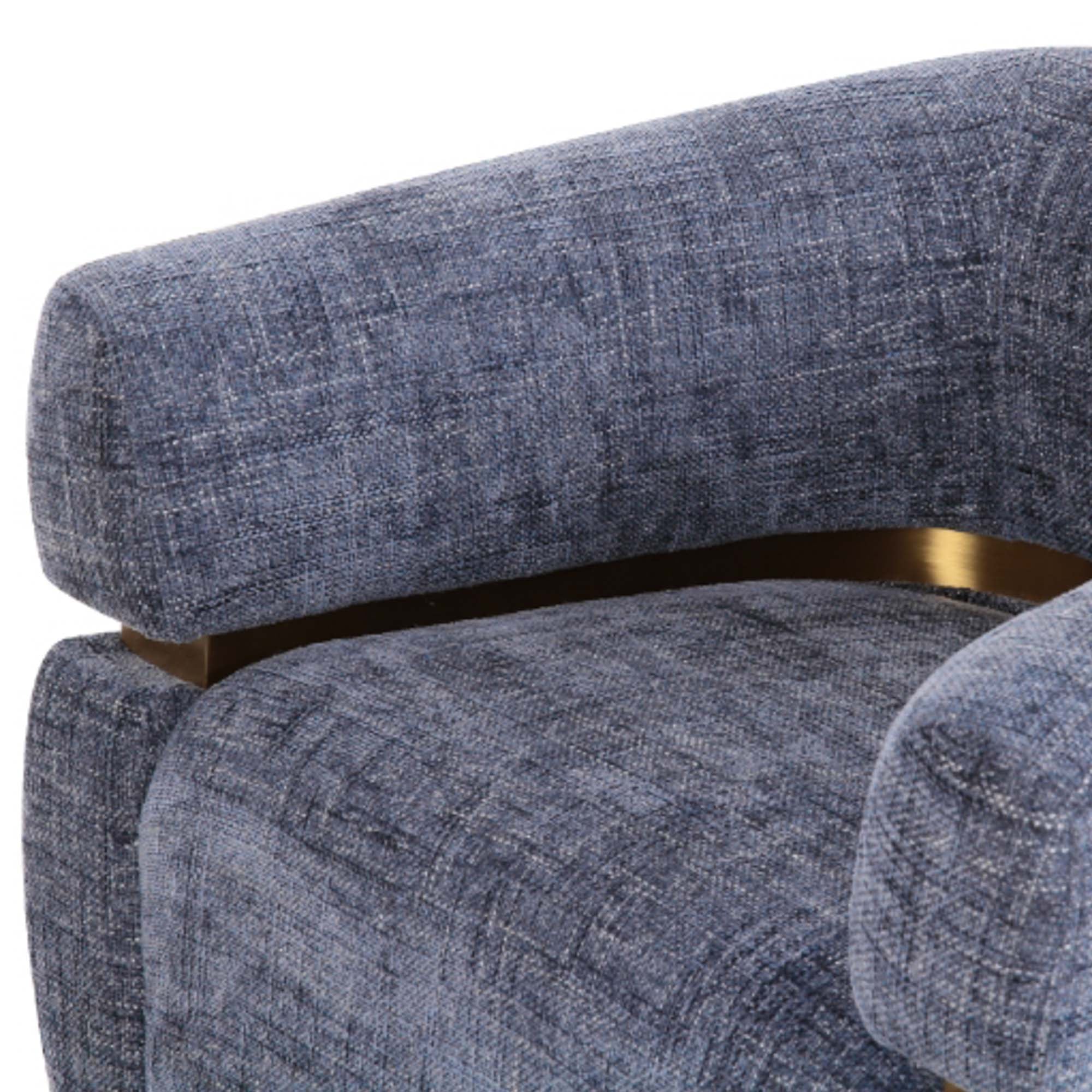 McCloud Swivel Chair in Blue - Image 6