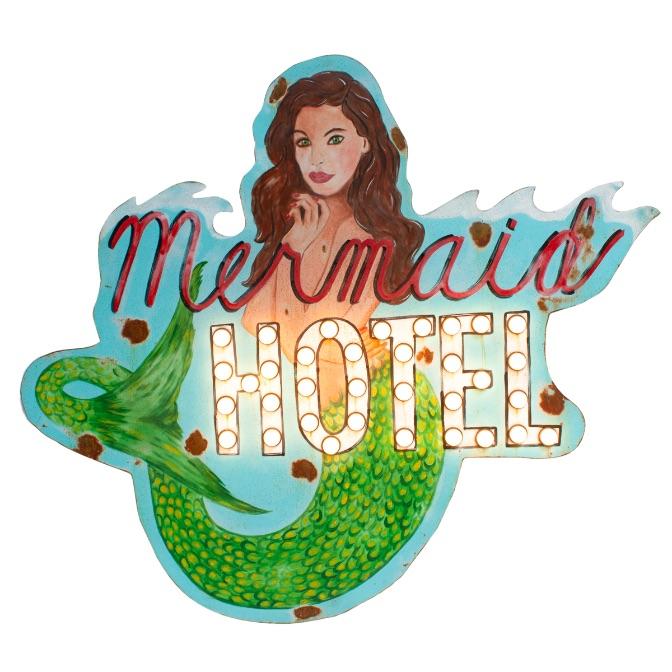 Mermaid Hotel Sign