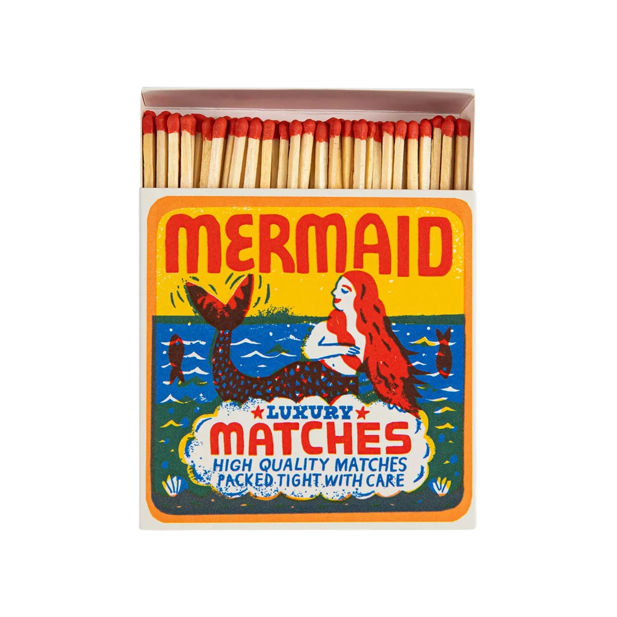 Mermaid Square Safety Matches