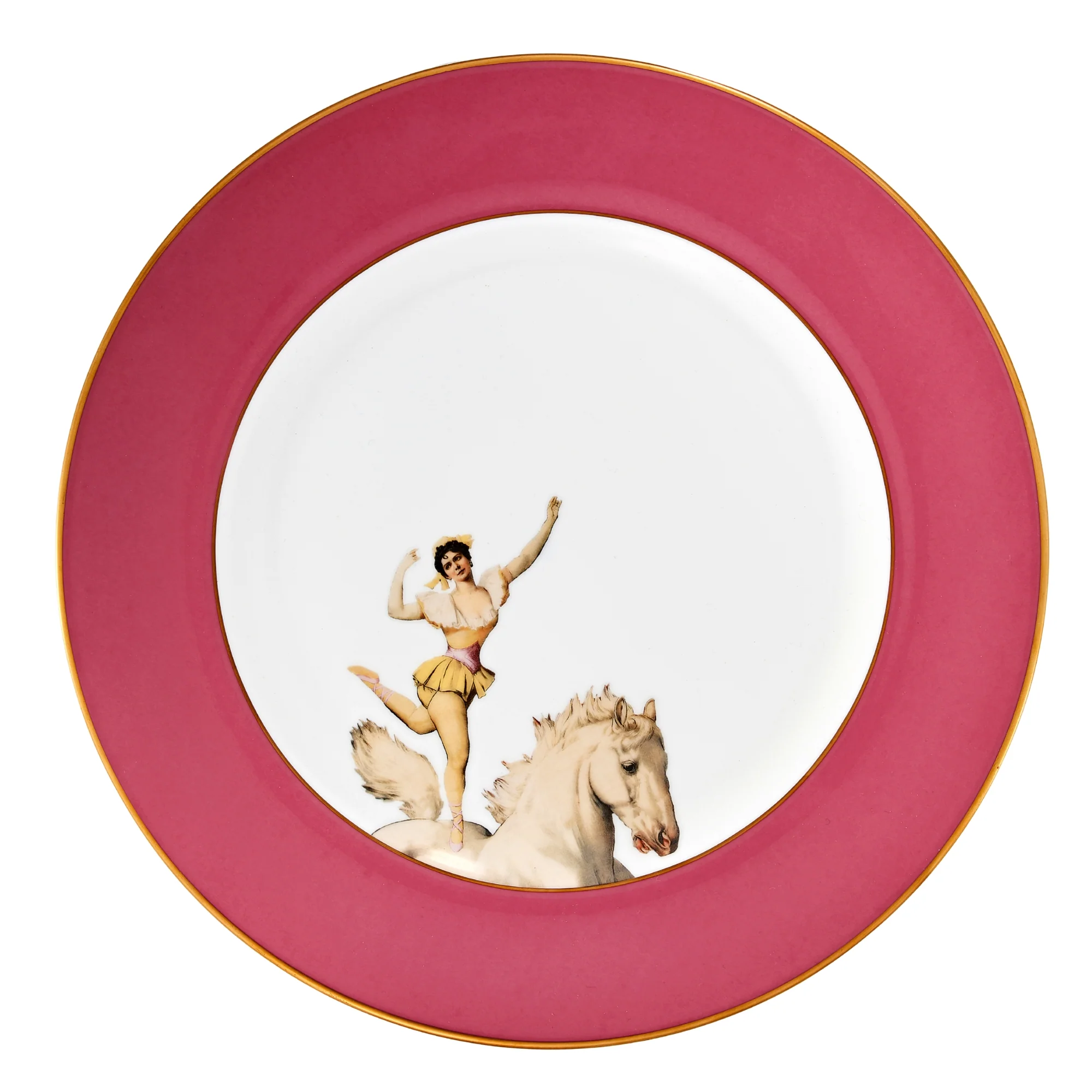 Miss Rose Dinner Plate Raspberry Pink