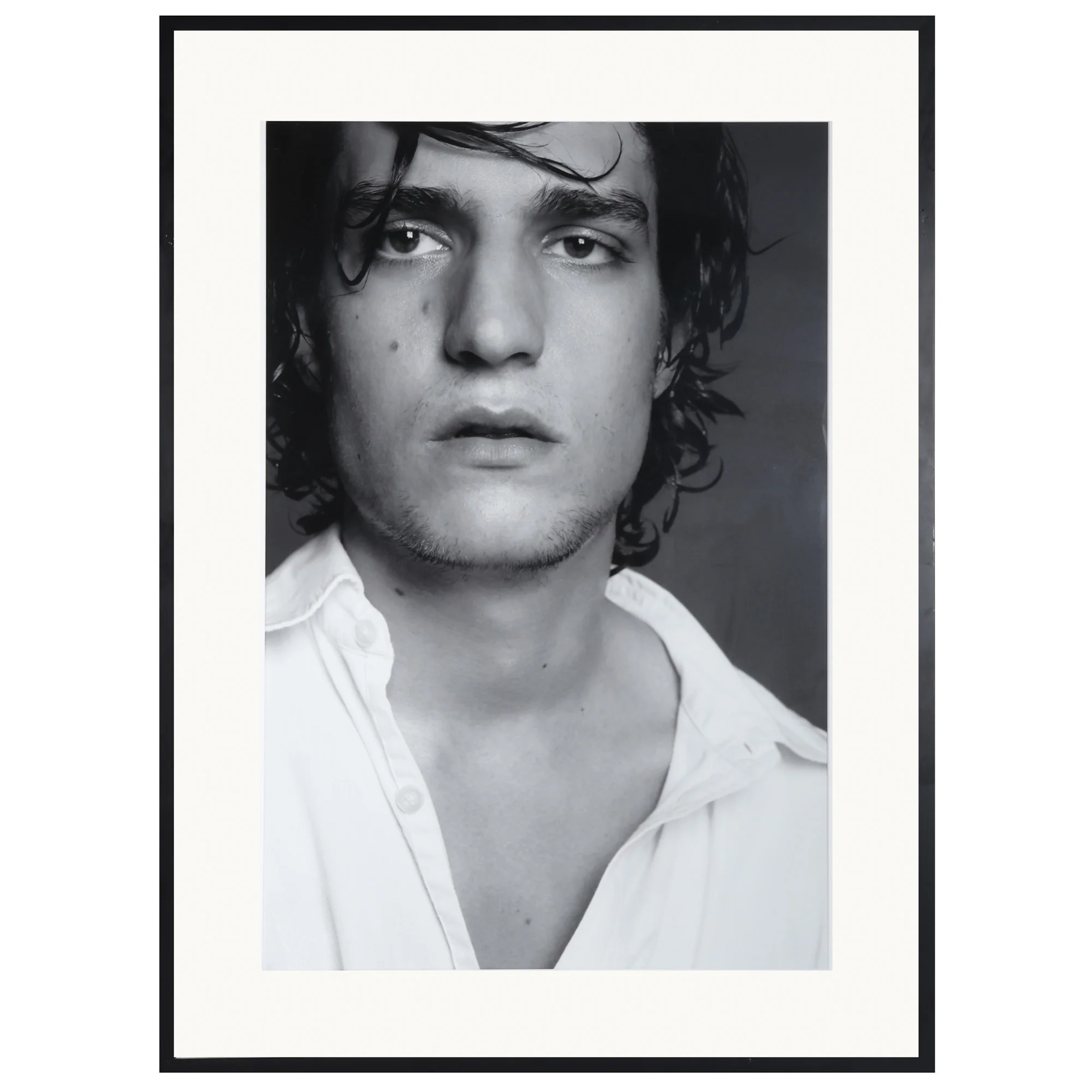 Model in White Linen Photograph by Milan Vukmirovic