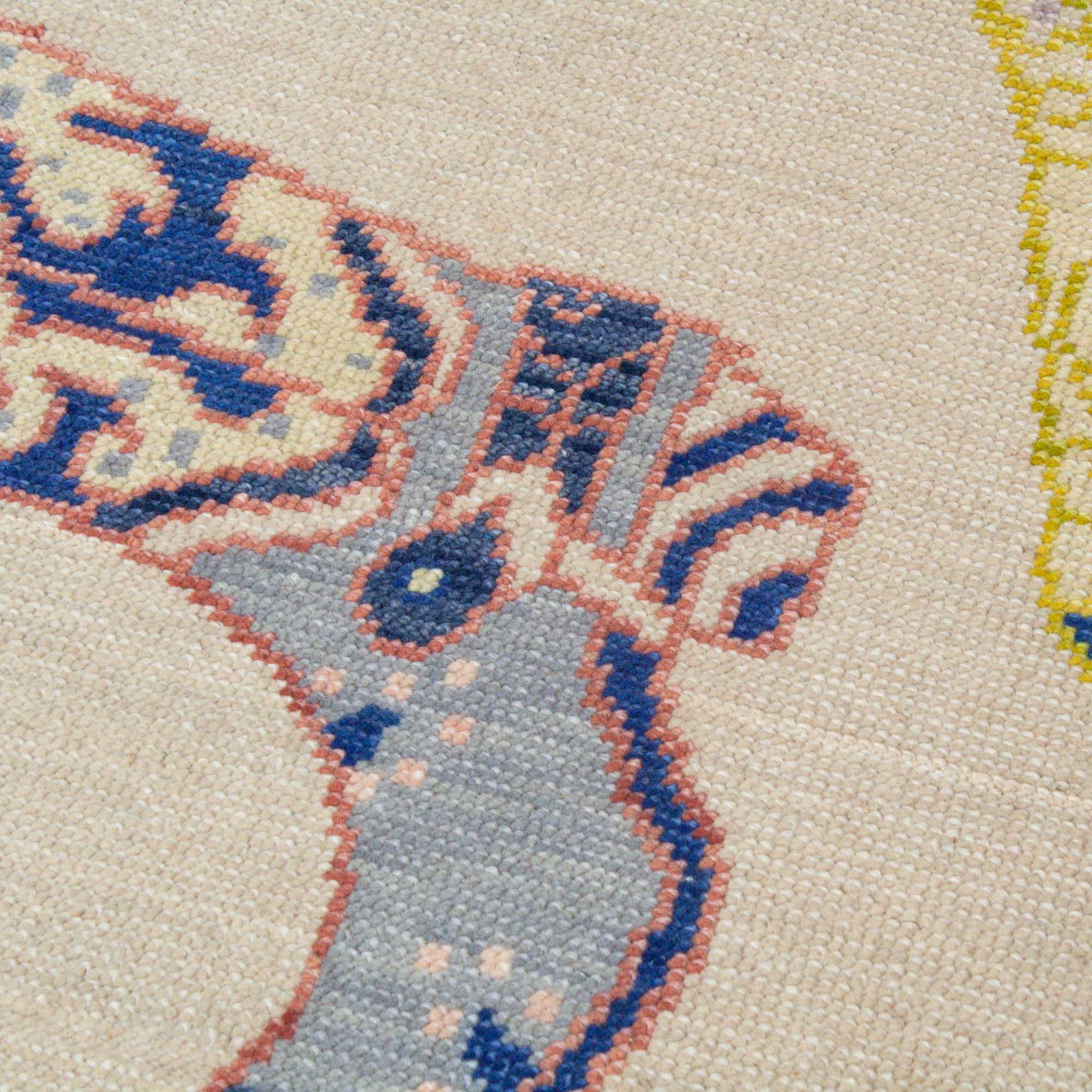 Multicolor Kicker Turkish Knot Rug - Image 3