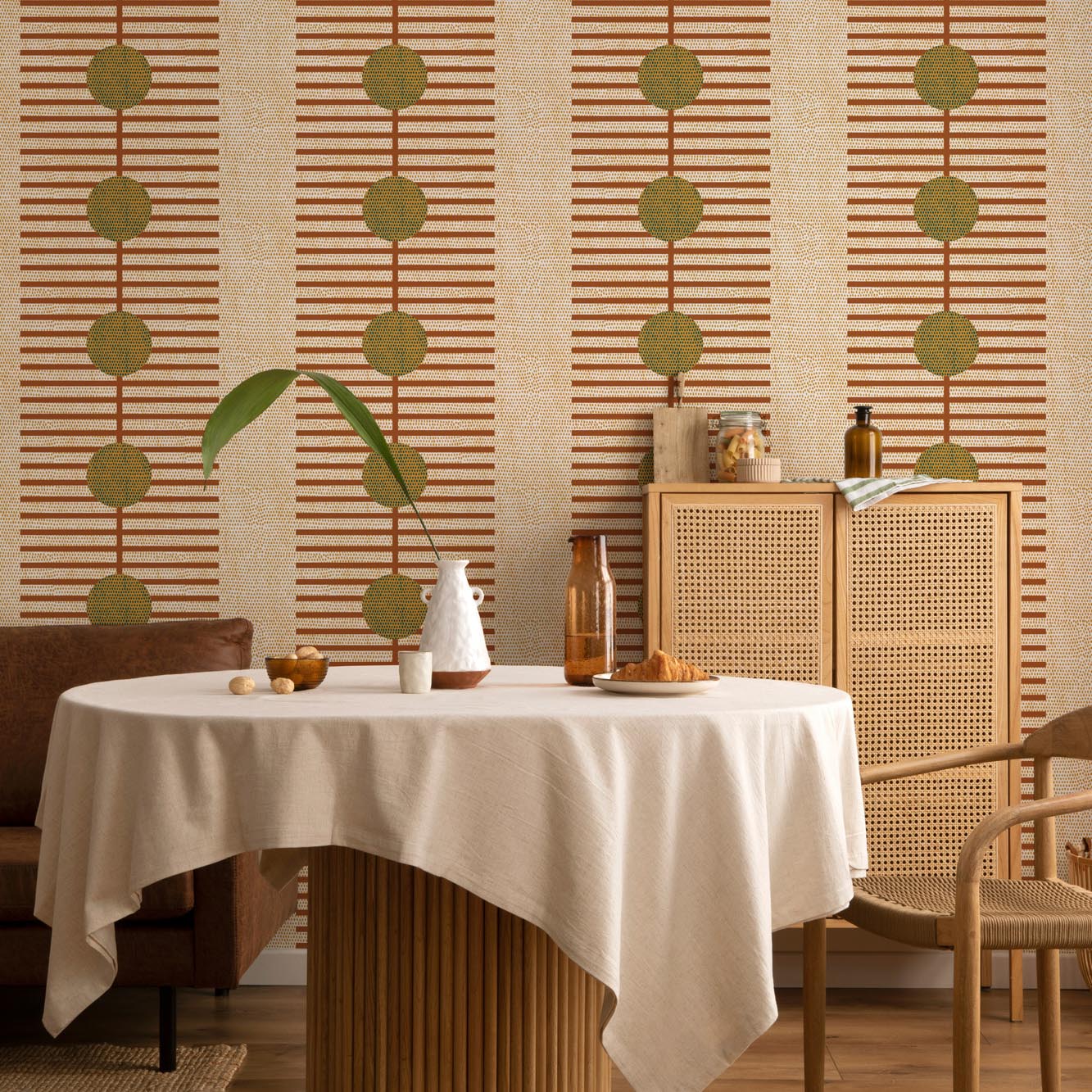 Nomalanga Wallpaper - Terracotta - Image 5