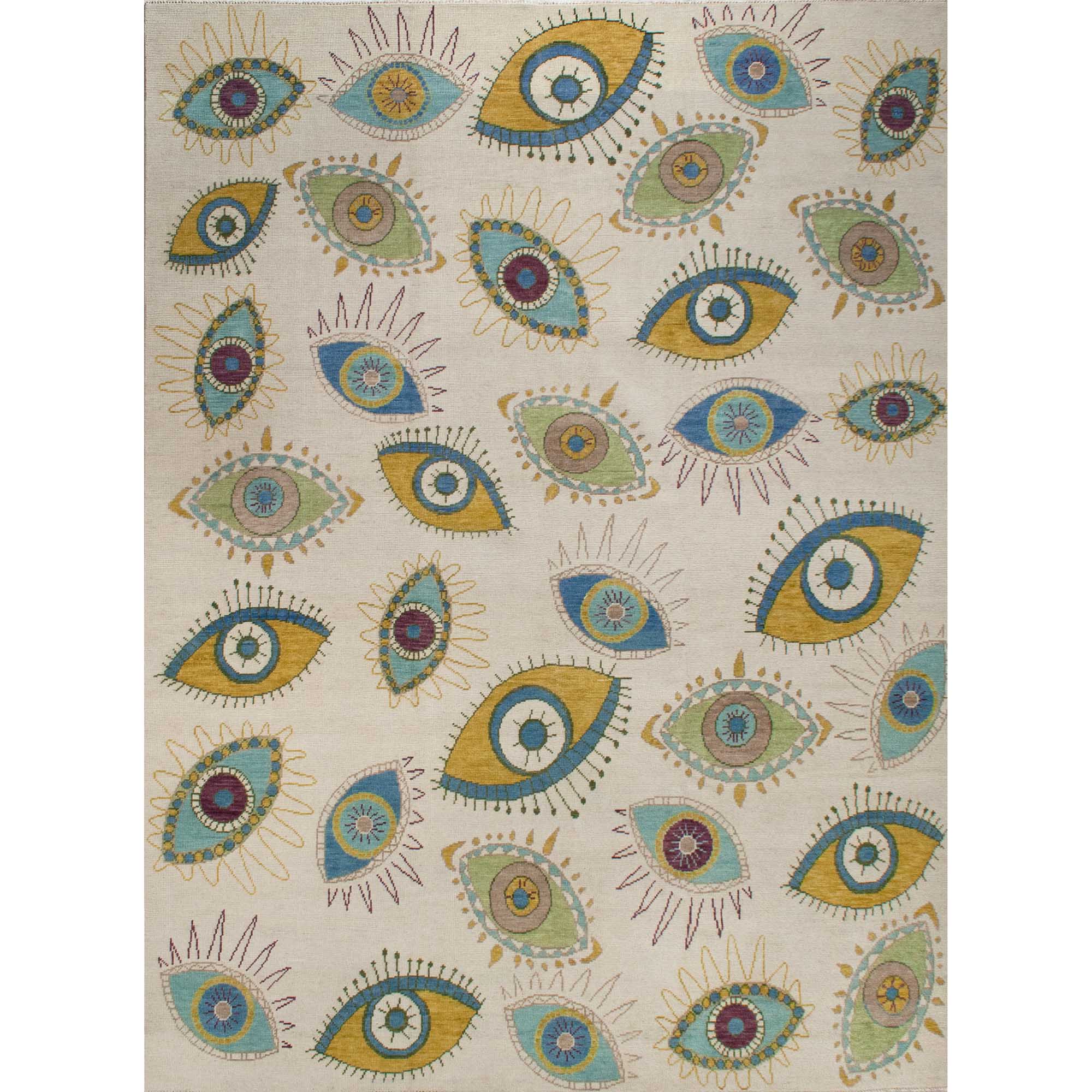 Ojo Earth Tones Turkish Knot Rug