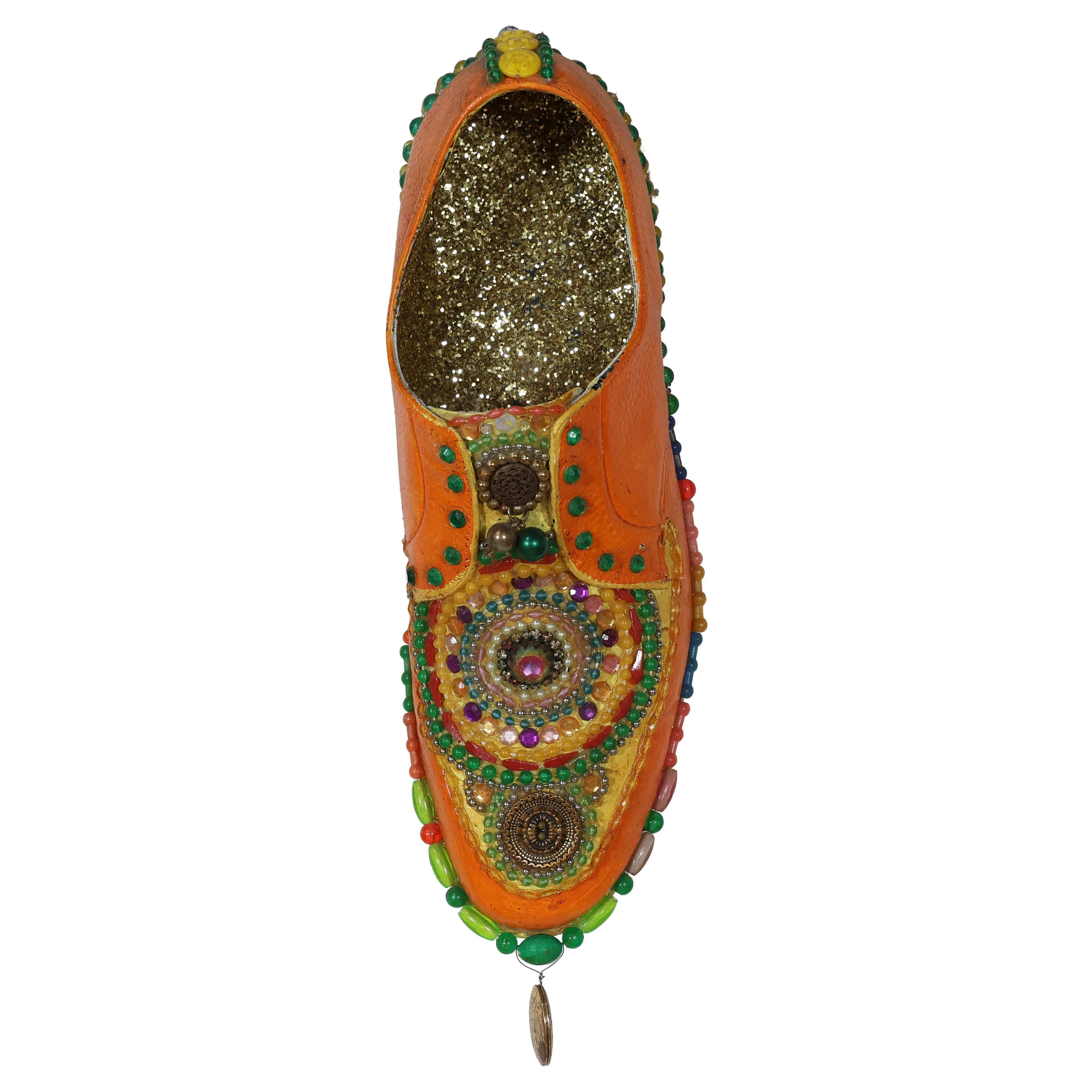 Orange Shoe Sculpture