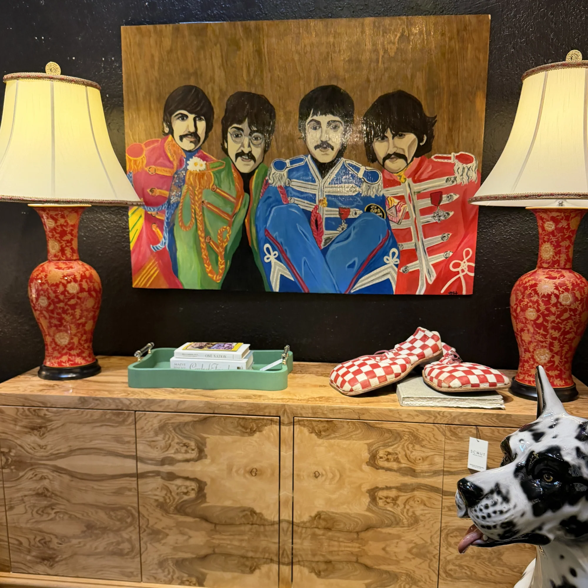 Original Beatles Artwork Painted on Wood by Heather Horton - Image 2