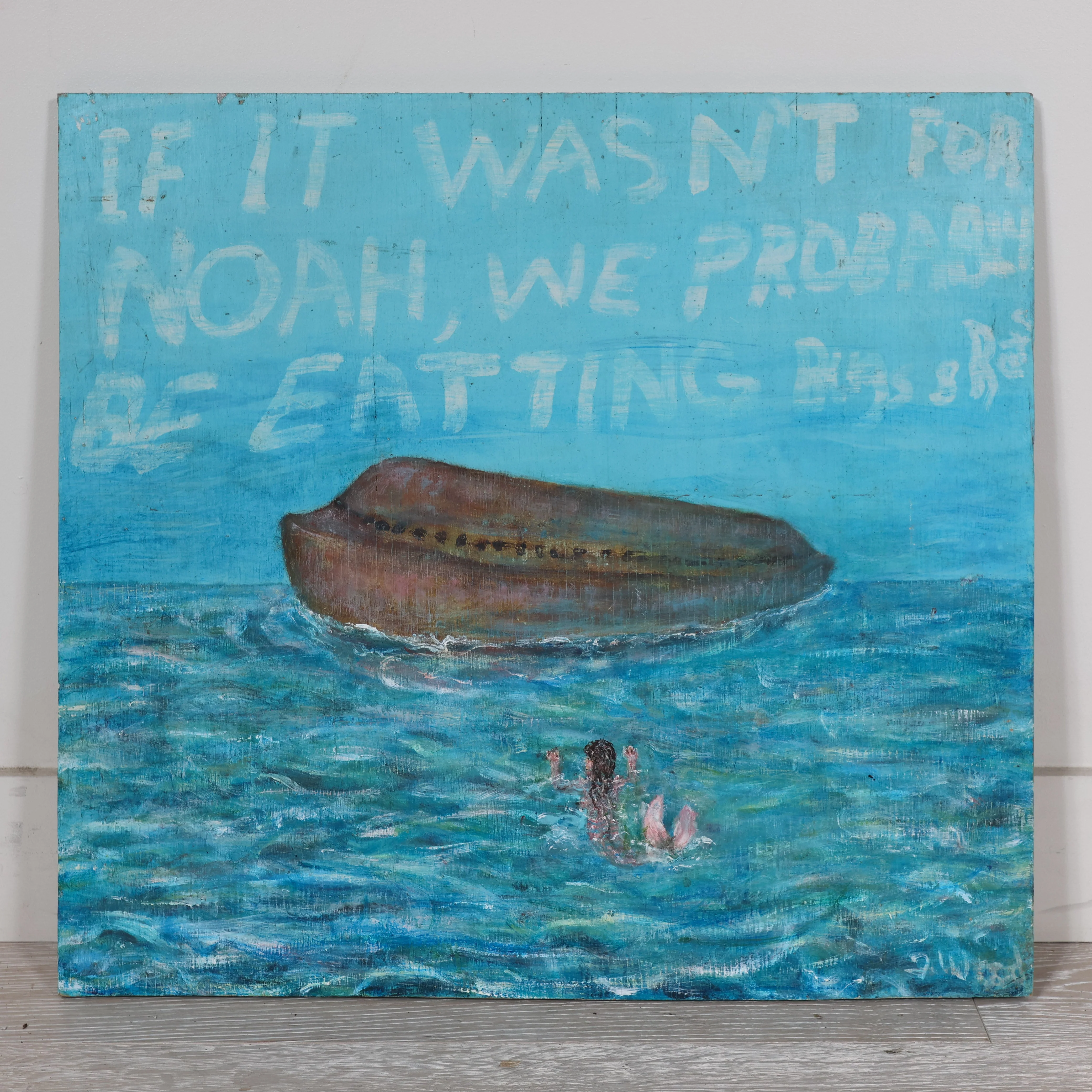 Original 'Noah' Painting by Joseph Wood - Image 2