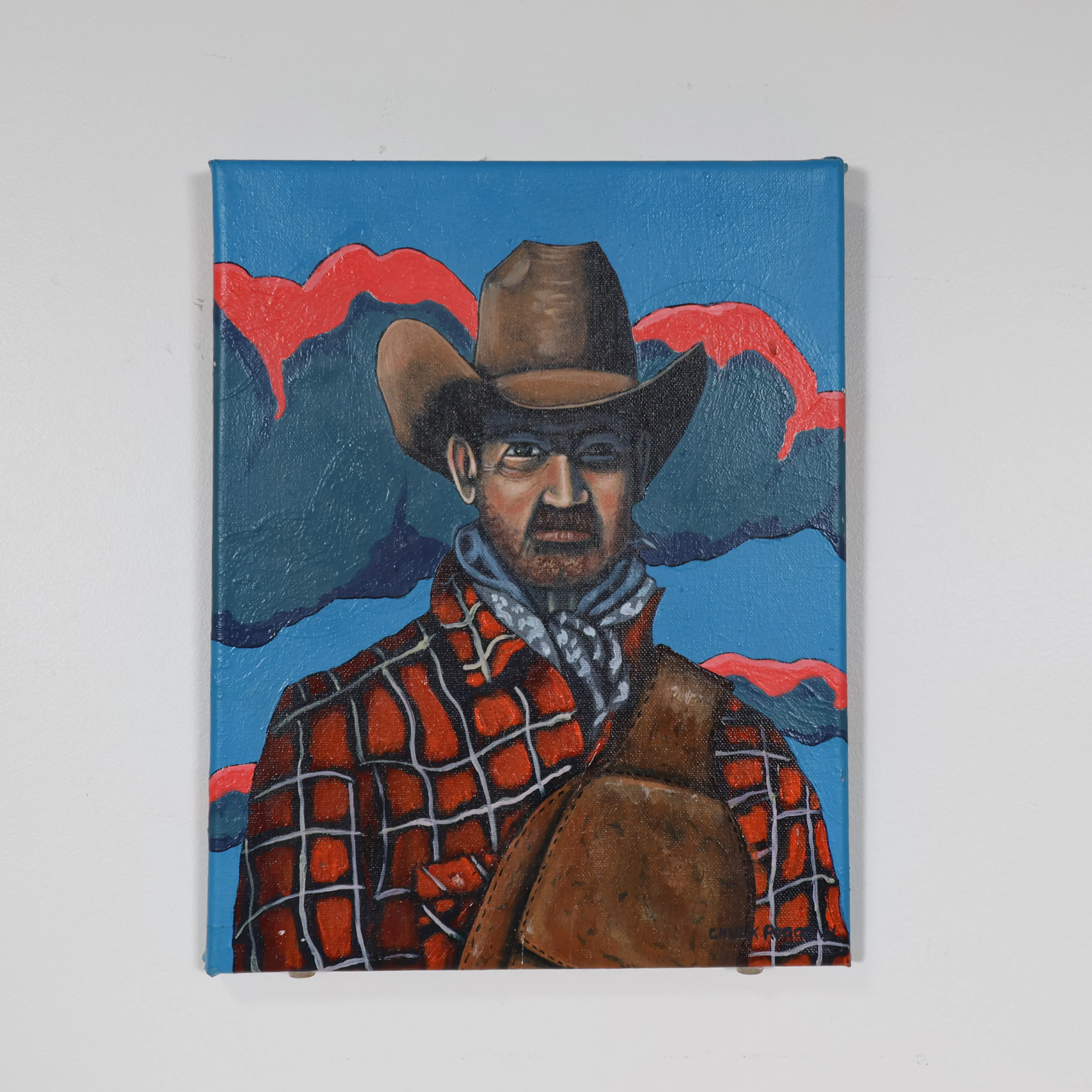 Original Signed Cowboy Portrait - Image 2