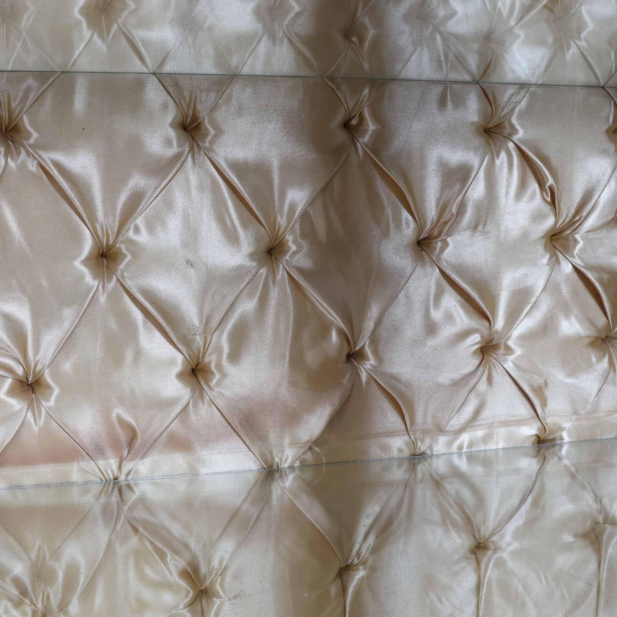 Ornate Vitrine Cabinet with Silk Tufted Detailing - Image 10