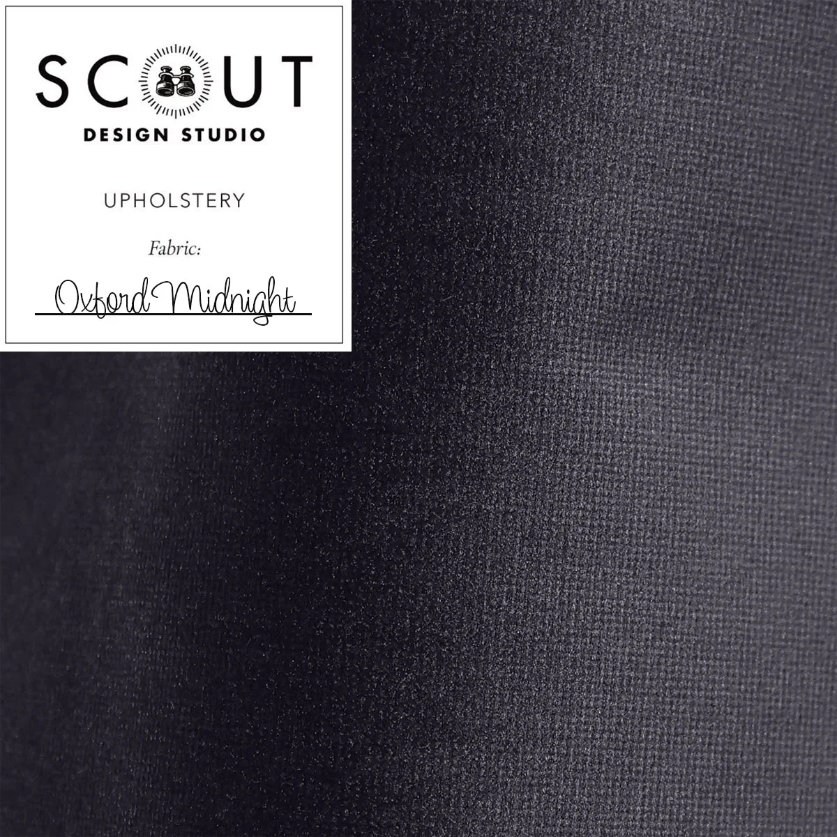Oxford Midnight Velvet Fabric Sample
