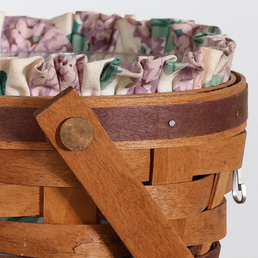 Pair of 90s Floral Longaberger Baskets - Image 3