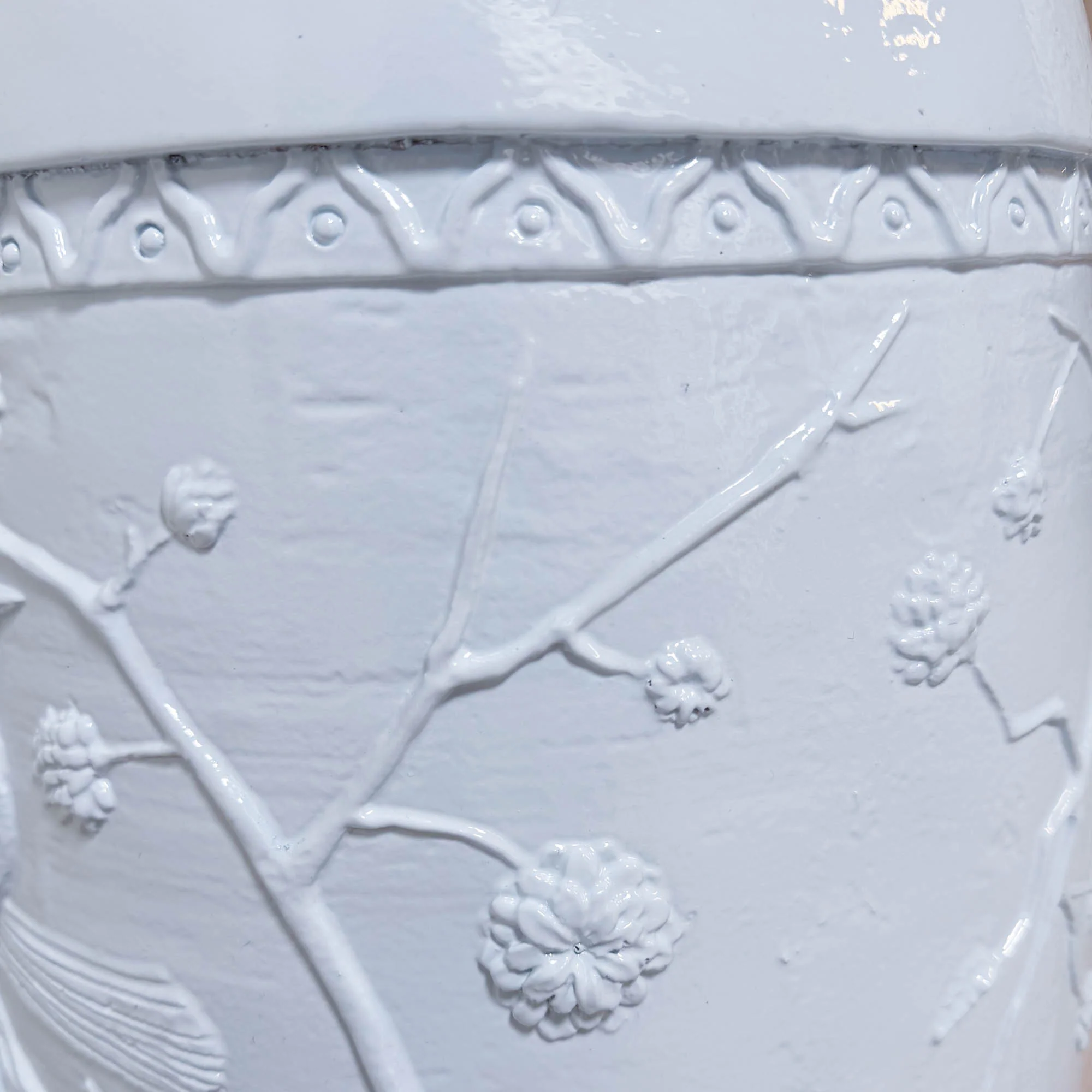 Pair of Decorative Drum Stools in Gulfstream Blue - Image 4