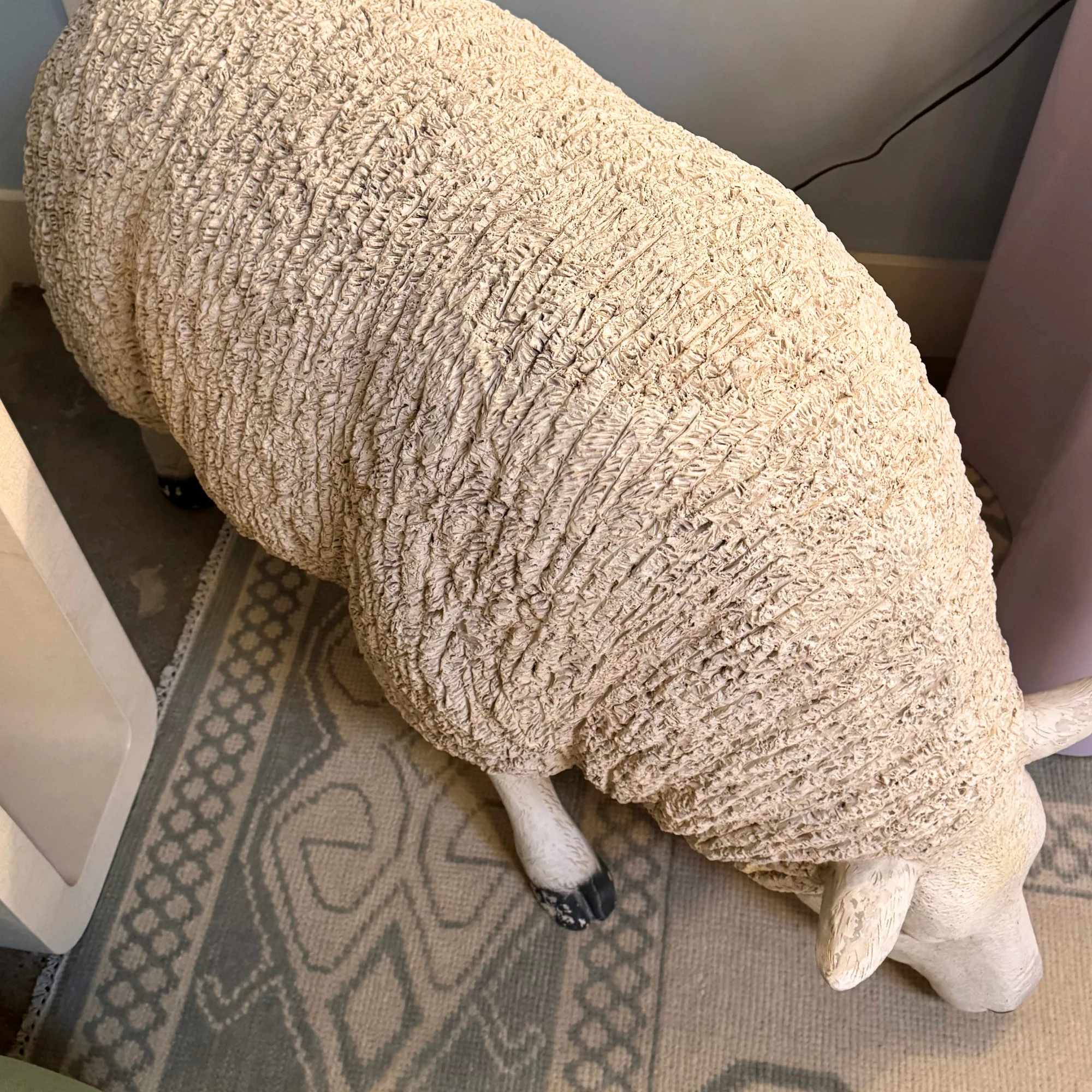 Pair of Life Size Composite Sheep - Image 4