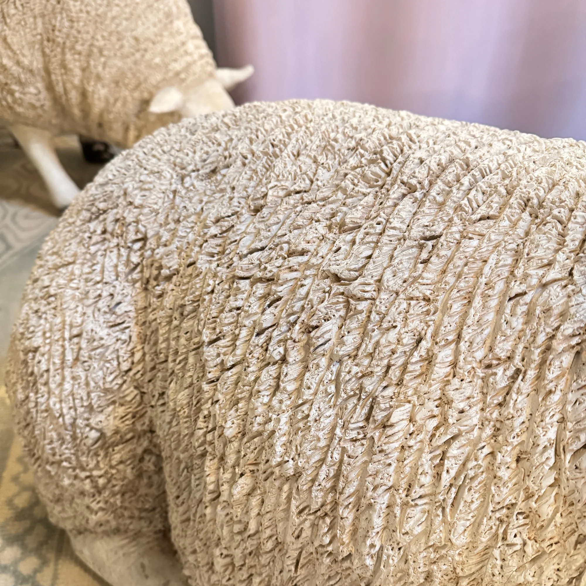 Pair of Life Size Composite Sheep - Image 6