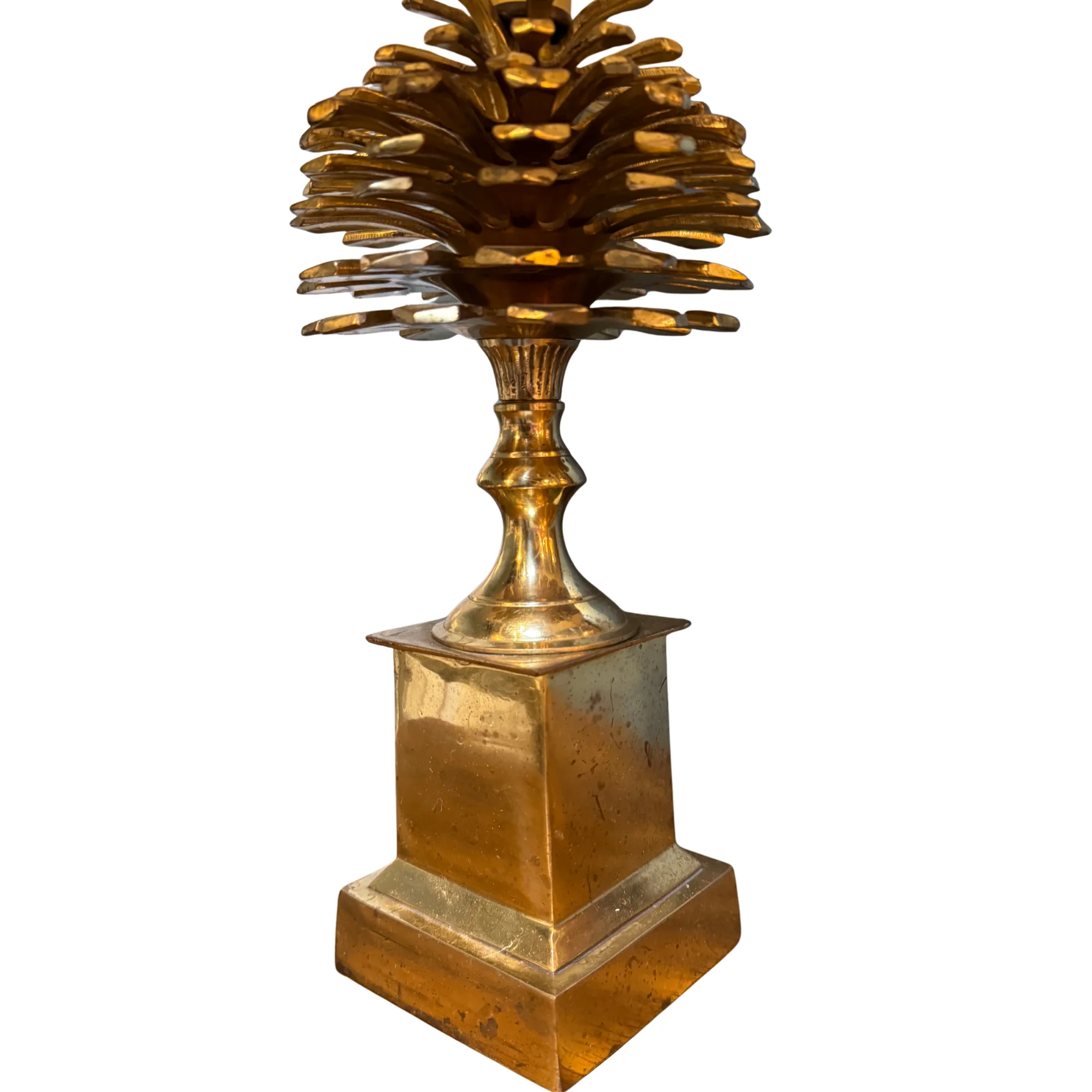 Pair of Maison Charles Solid Pommes de Pin Table Lamps - Image 4