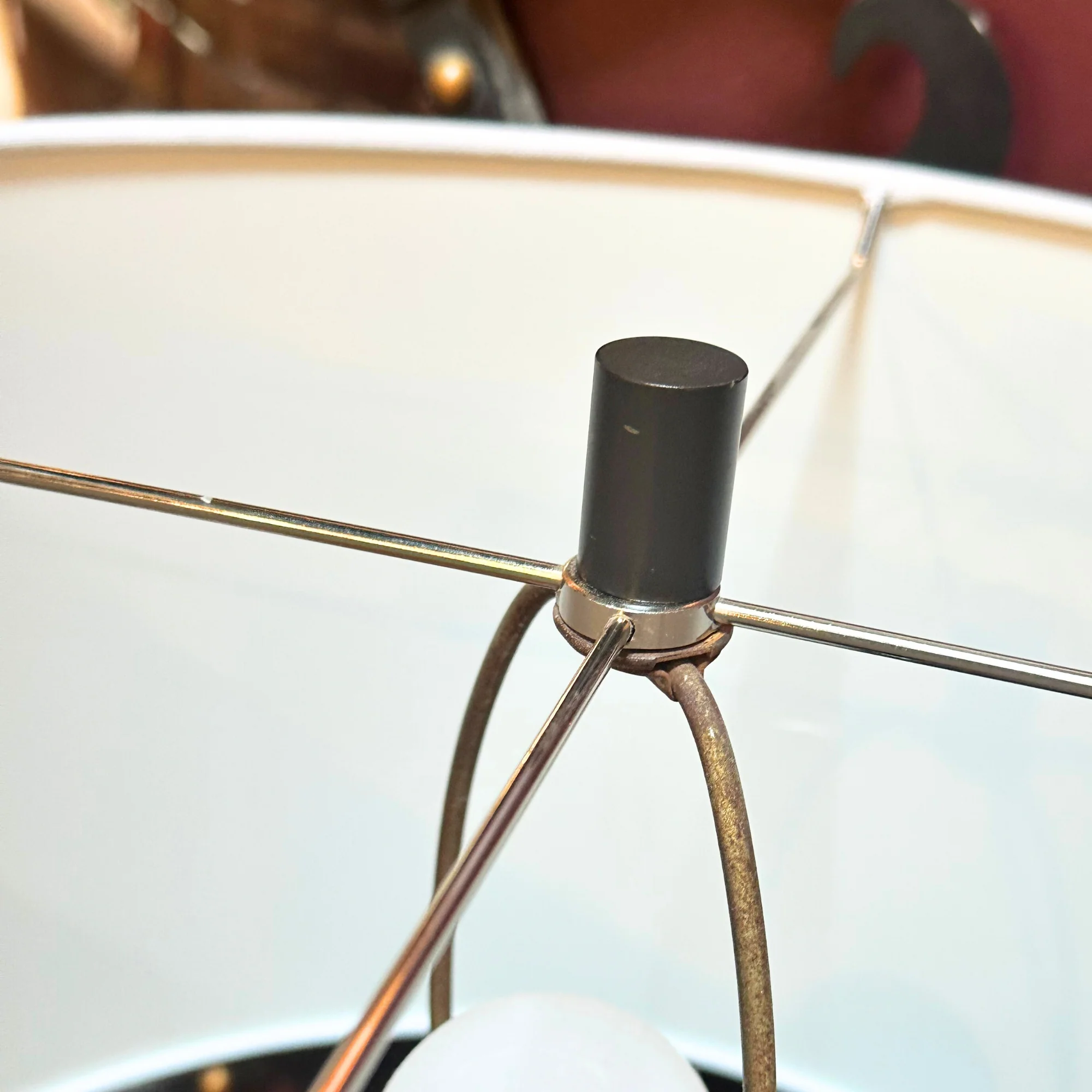 Pair of MCM Black Abstract Lamps - Image 4