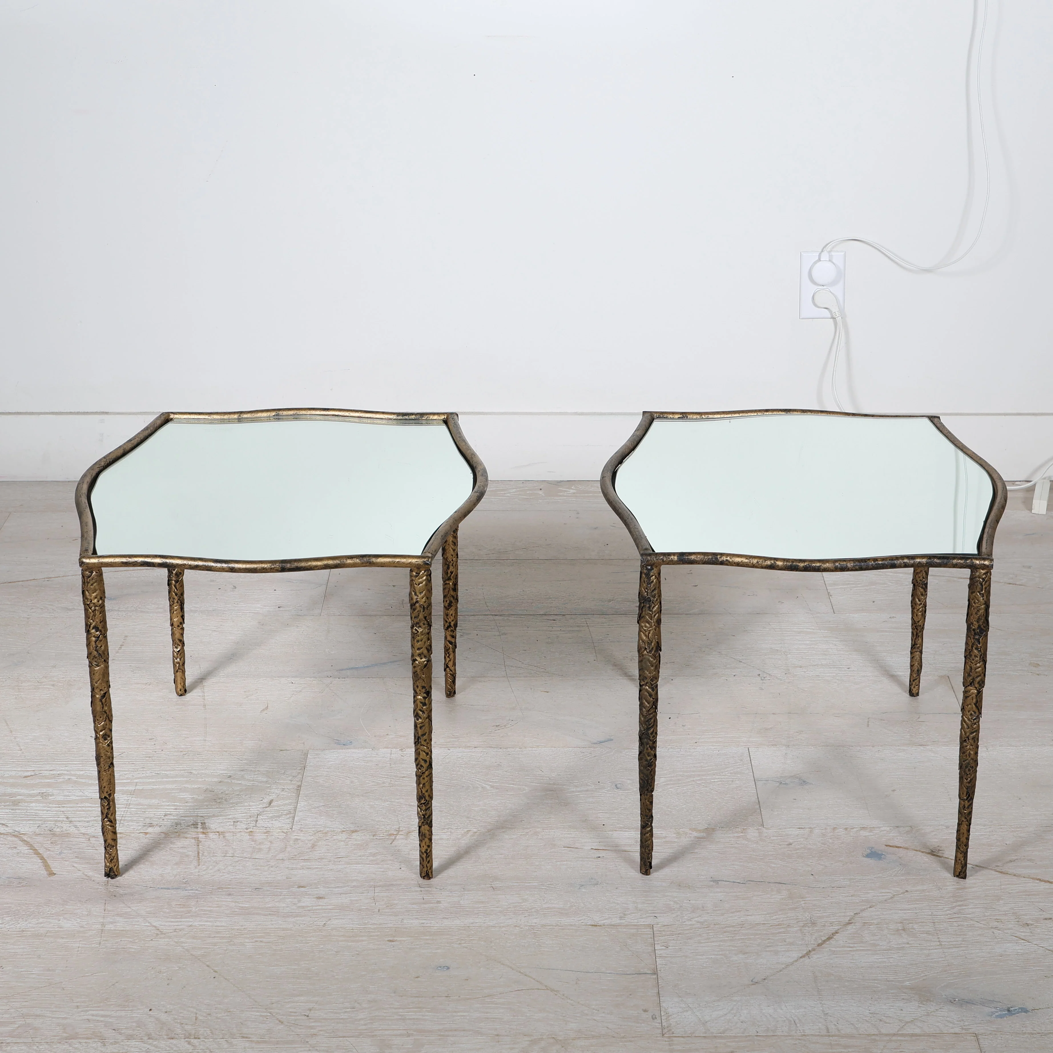 Pair of Mirrored End Tables - Image 3