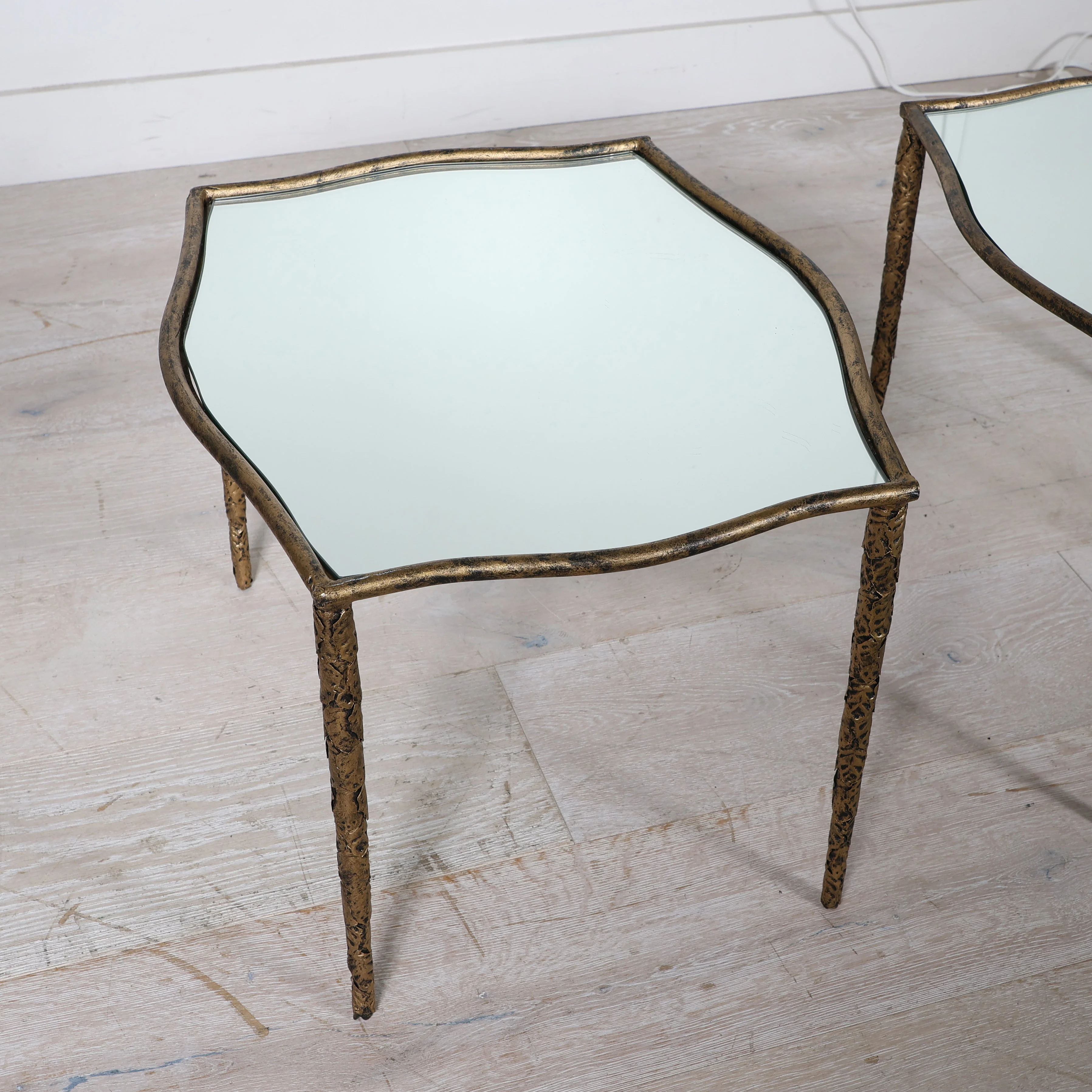 Pair of Mirrored End Tables - Image 4