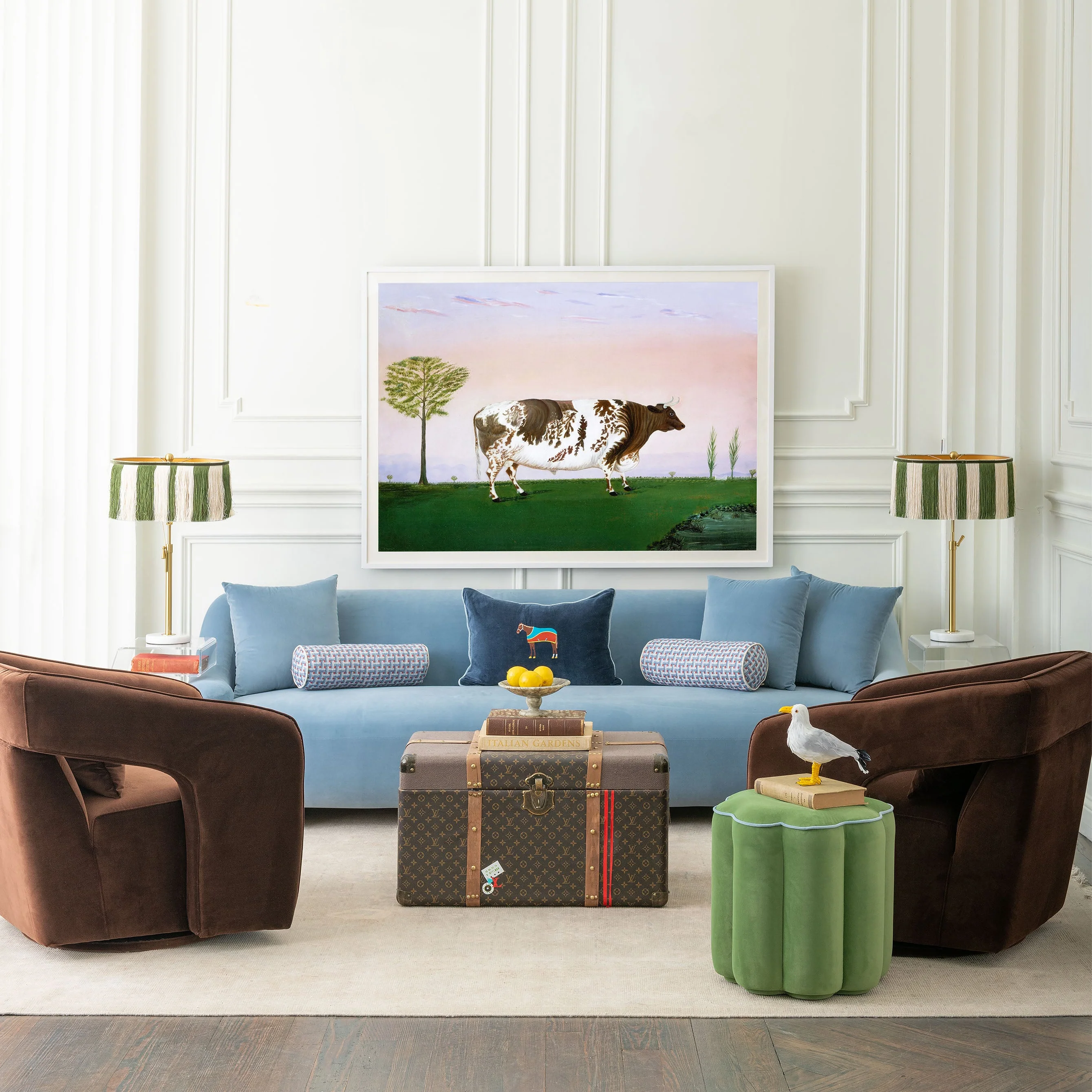 Palmer Swivel Chair In Chocolate - Image 2