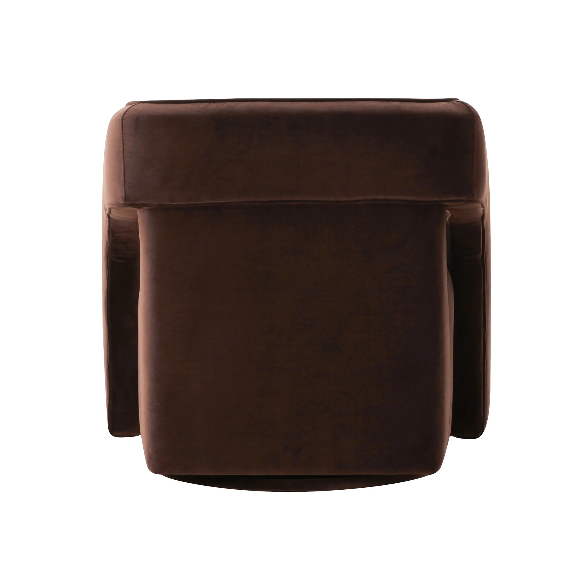 Palmer Swivel Chair In Chocolate - Image 4