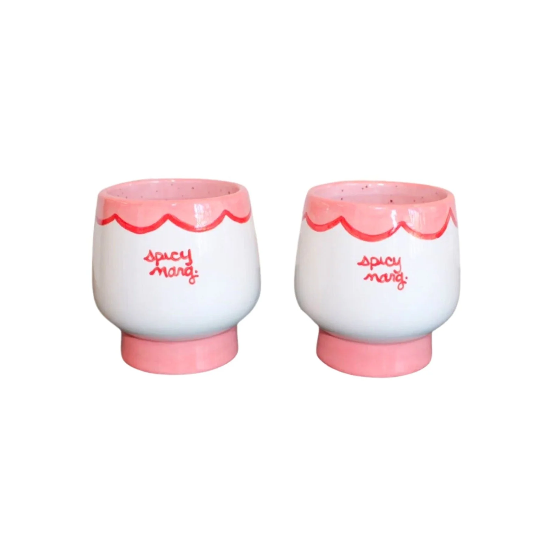 Pink Spicy Marg Glasses - Set of 2