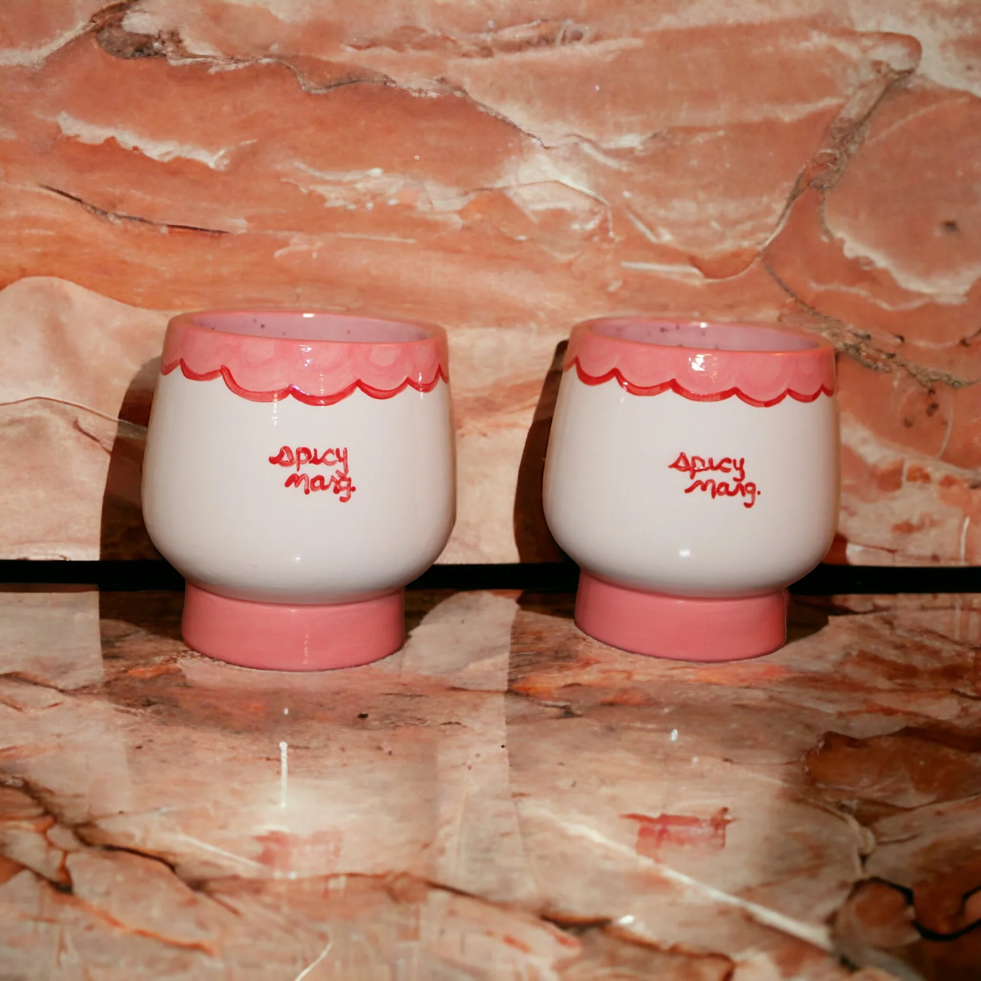 Pink Spicy Marg Glasses - Set of 2 - Image 3
